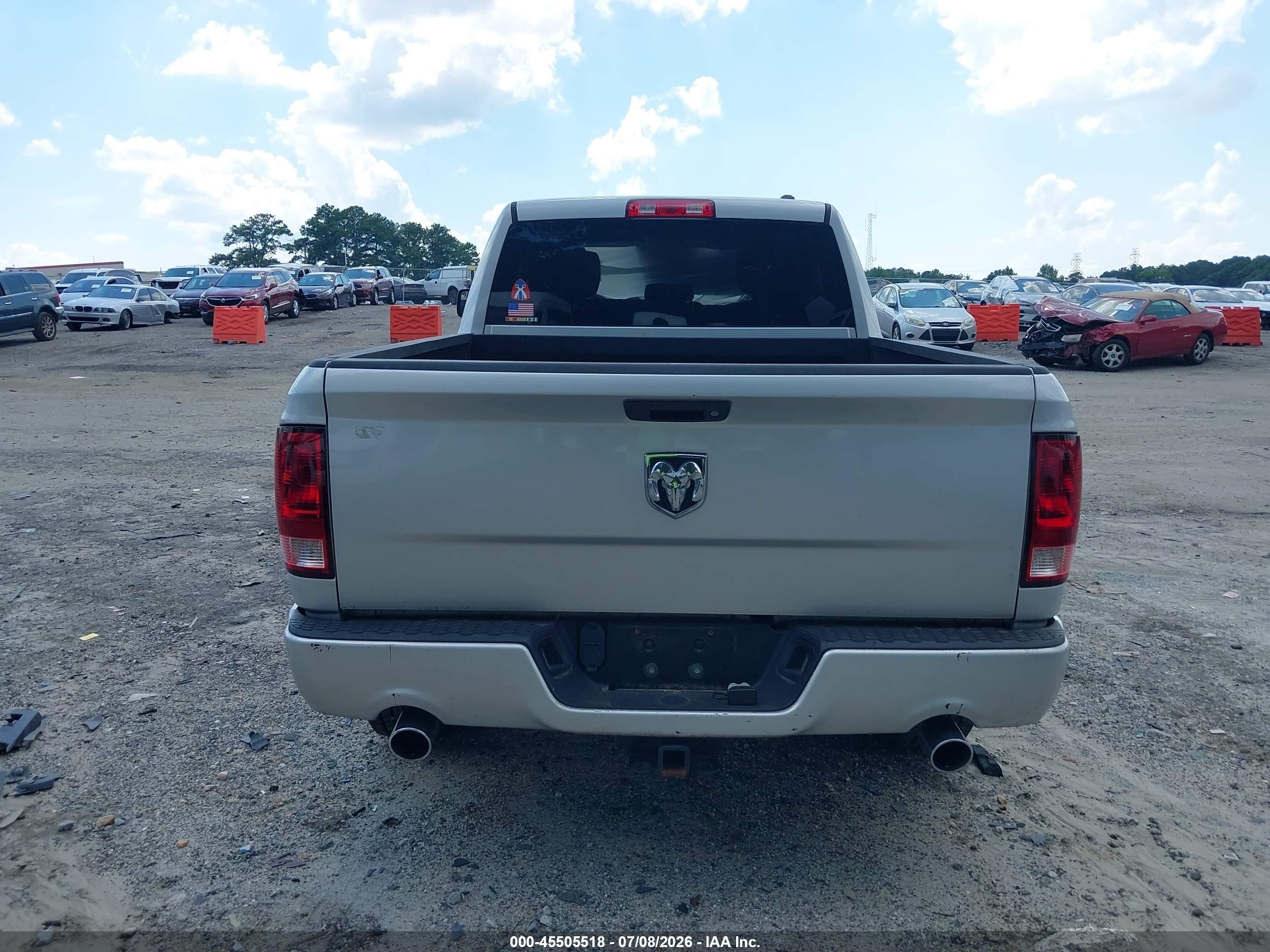 2012 Ram 1500 Express Серый vin: 1C6RD6FT9CS242530