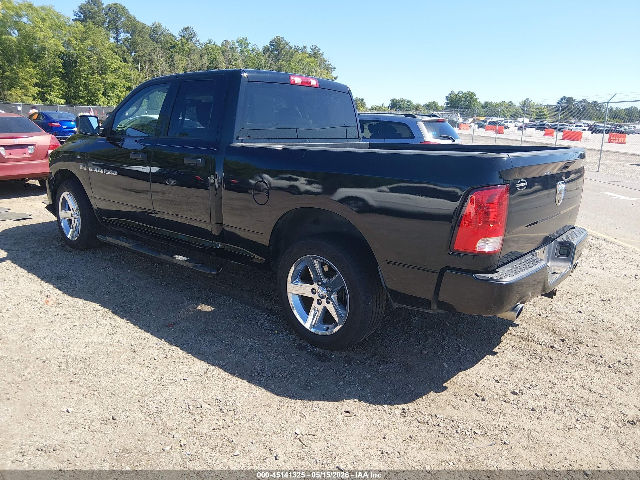 2012 Ram 1500 St Black vin: 1C6RD6FTXCS132392