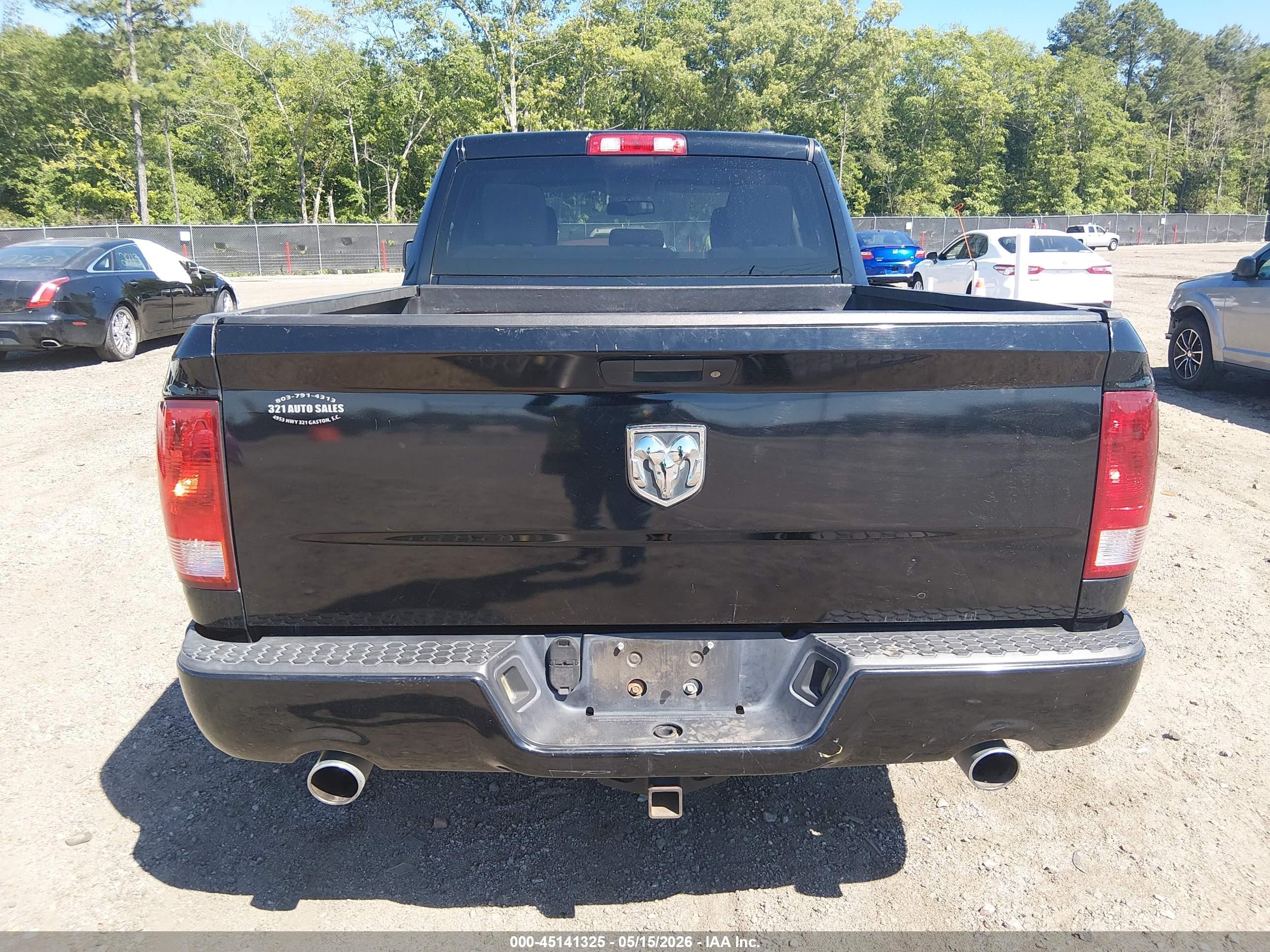 2012 Ram 1500 St Black vin: 1C6RD6FTXCS132392