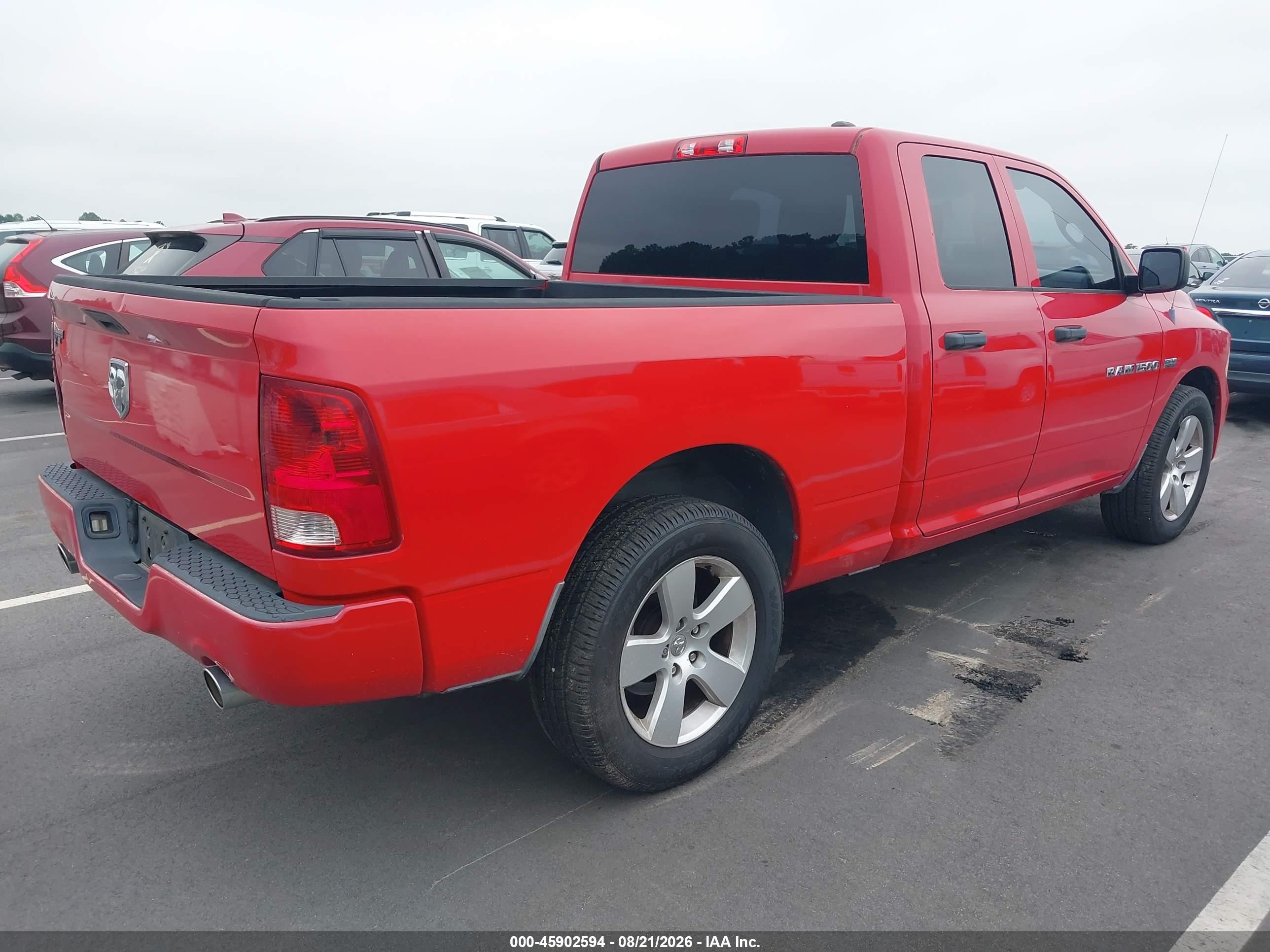 2012 Ram 1500 Express Red vin: 1C6RD6FTXCS173721