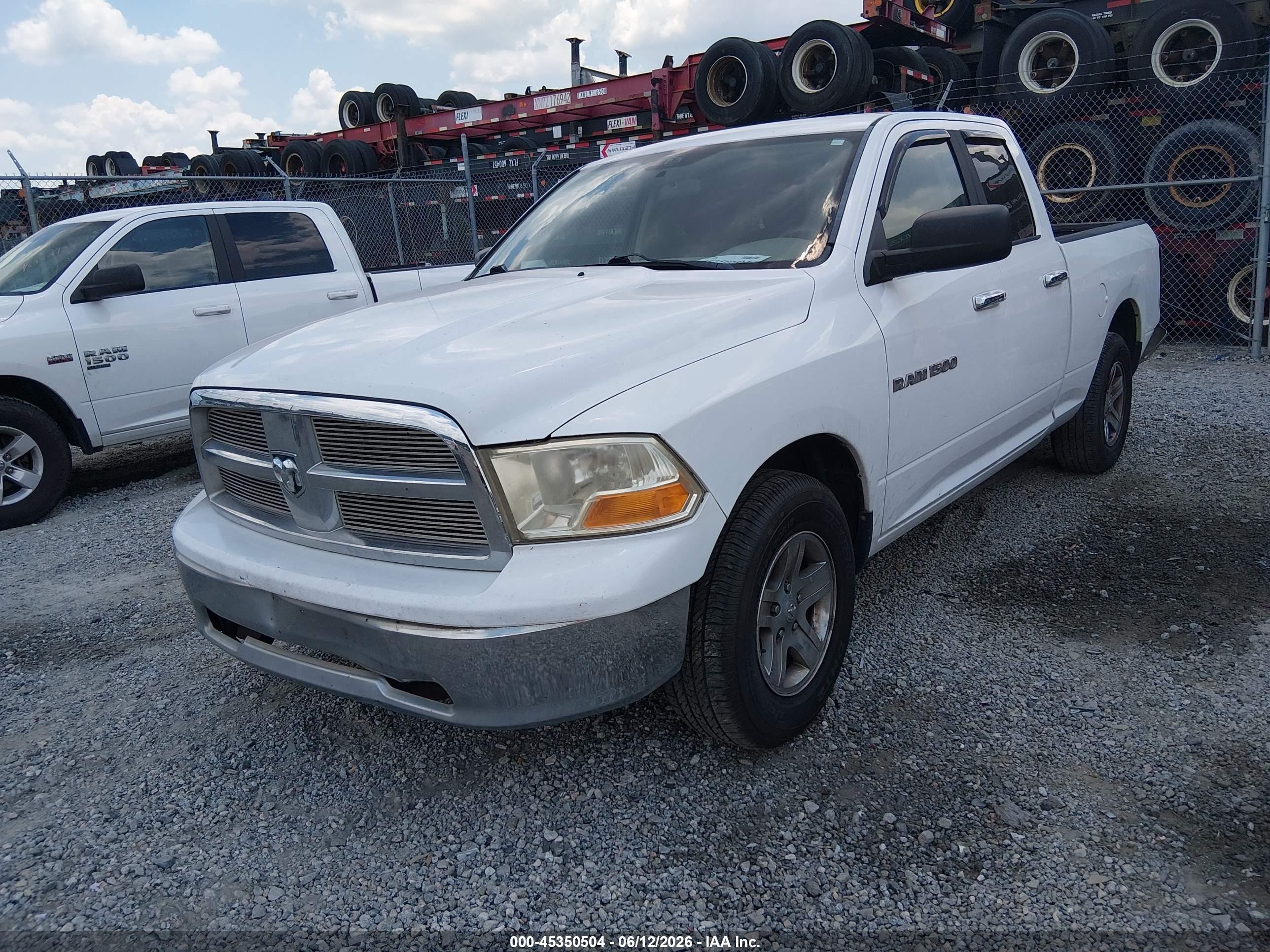 2012 Ram 1500 Slt Белый vin: 1C6RD6GP1CS265897