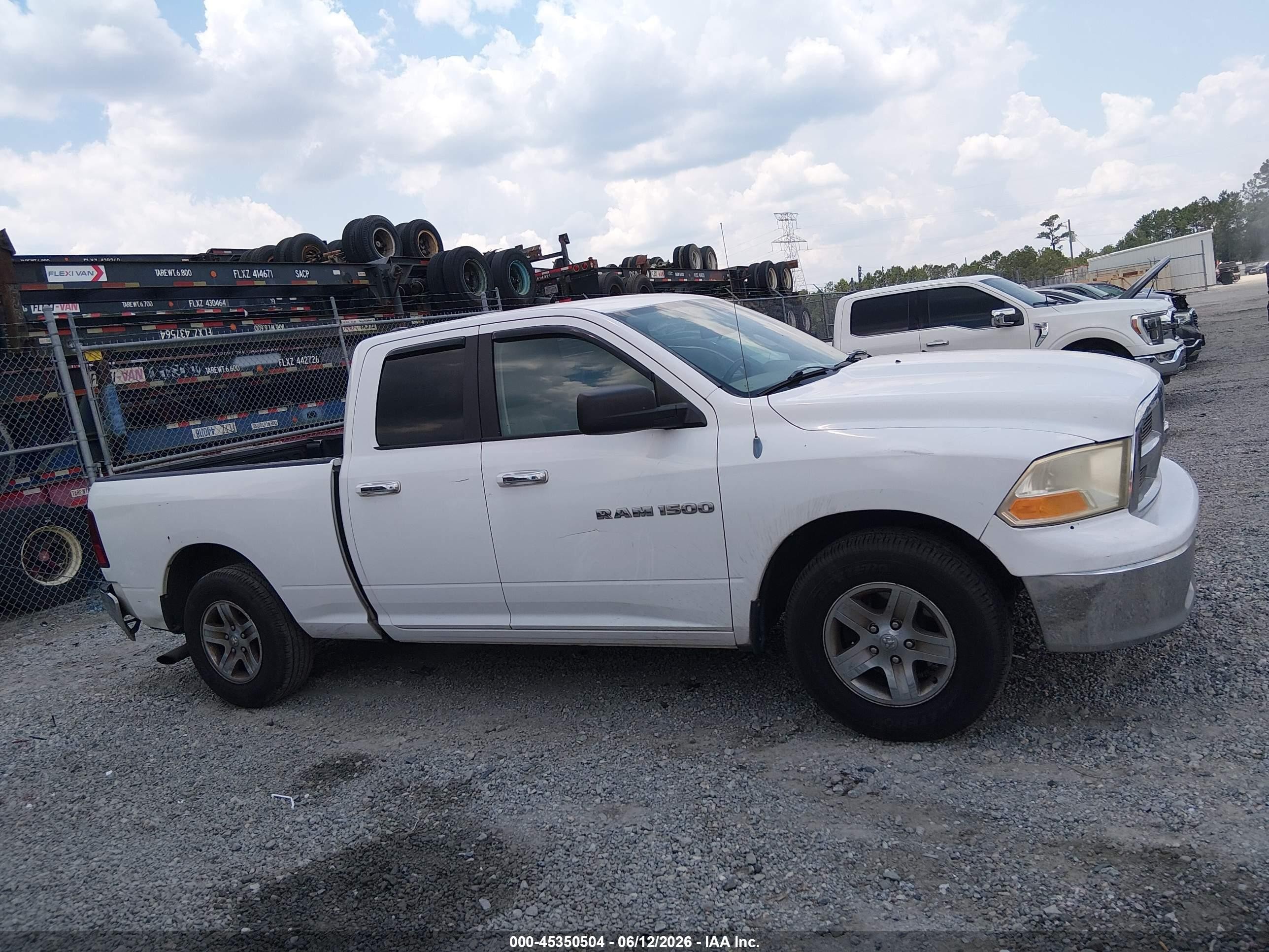 2012 Ram 1500 Slt Белый vin: 1C6RD6GP1CS265897
