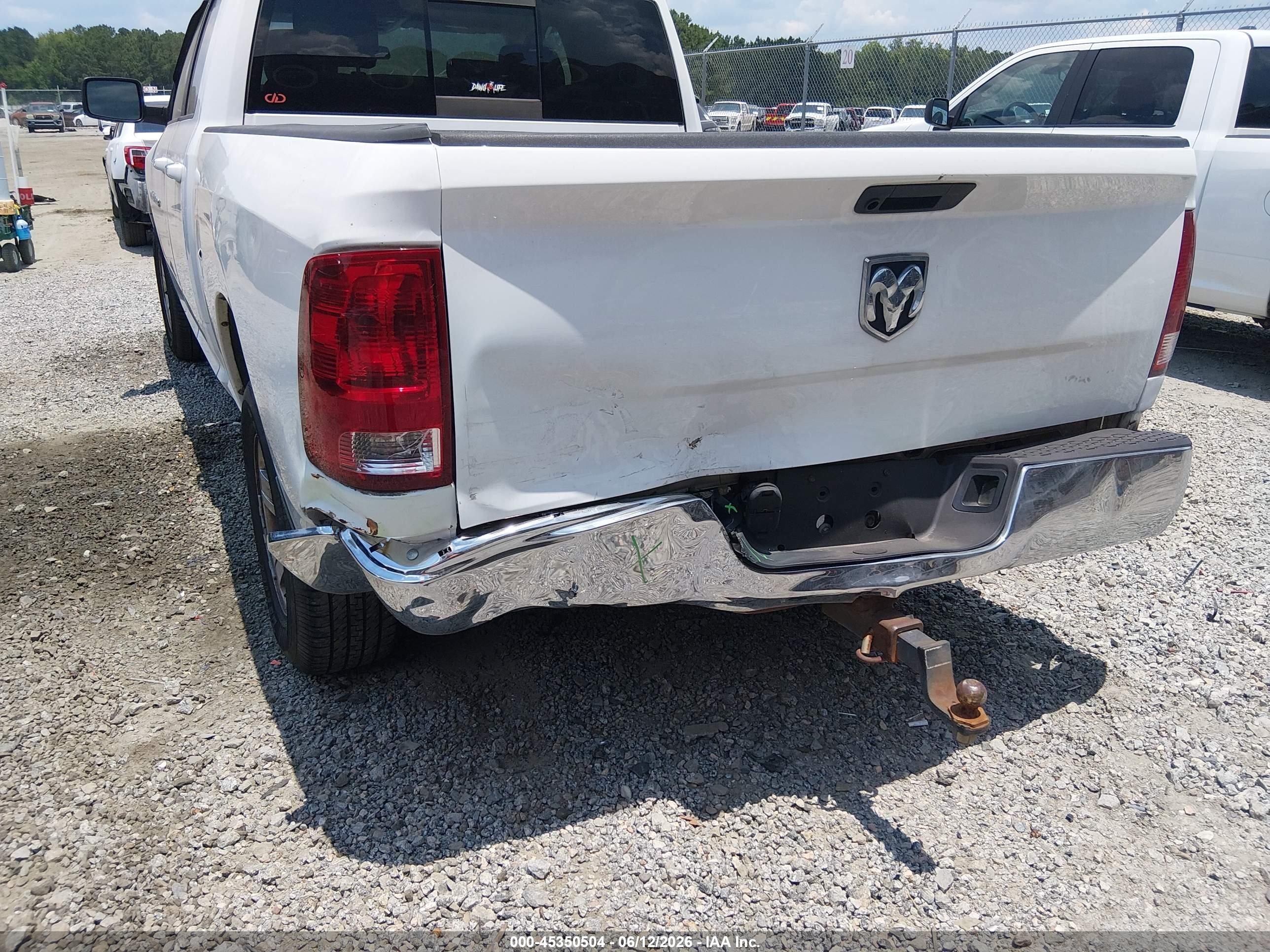 2012 Ram 1500 Slt Белый vin: 1C6RD6GP1CS265897