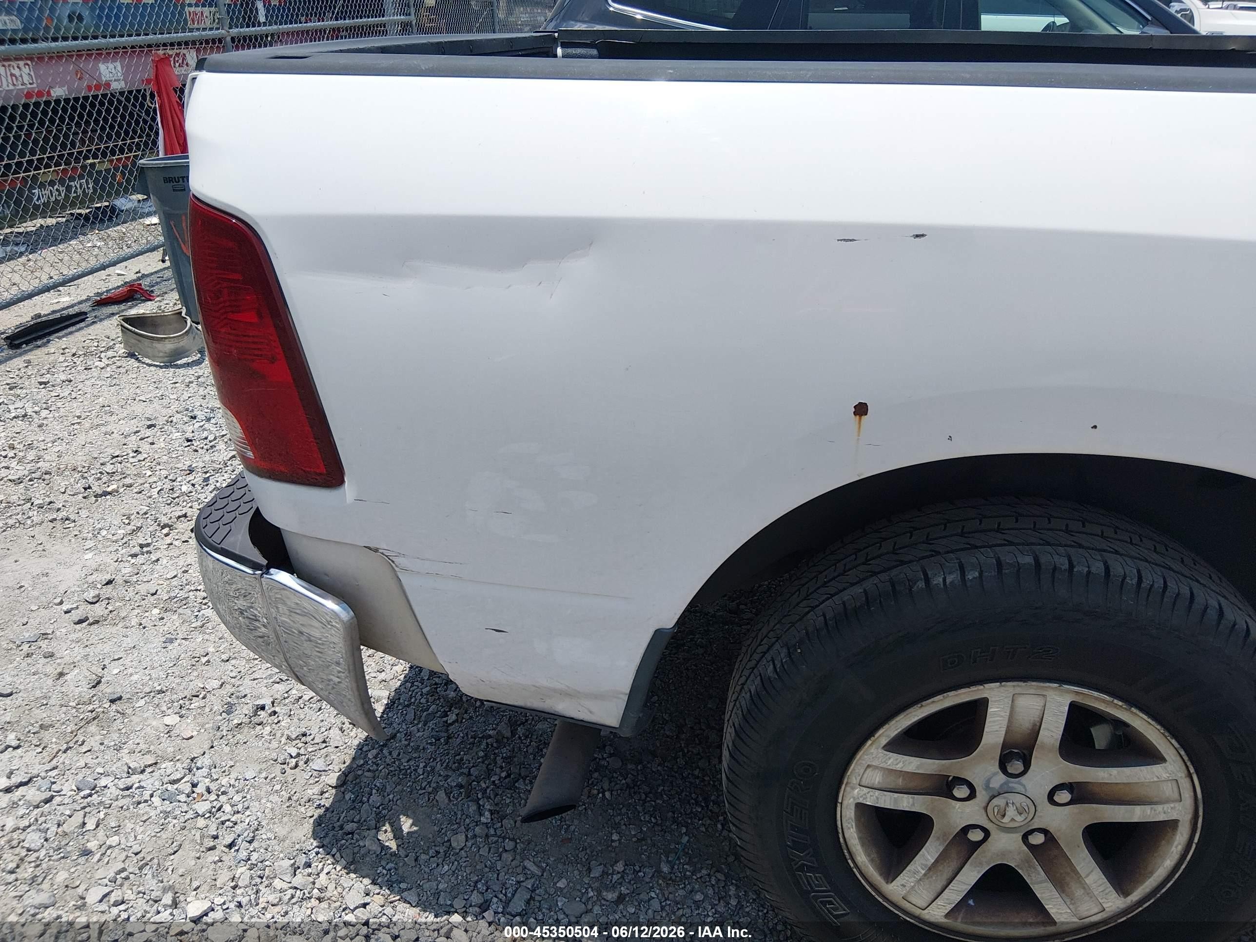2012 Ram 1500 Slt Белый vin: 1C6RD6GP1CS265897