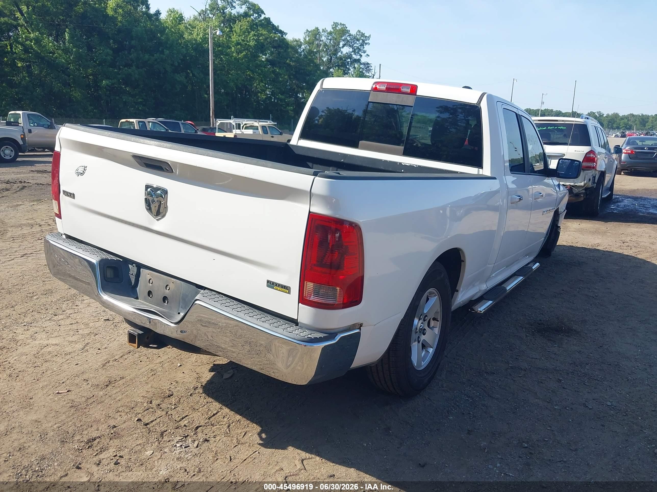 2012 Ram 1500 Slt White vin: 1C6RD6GP2CS100215