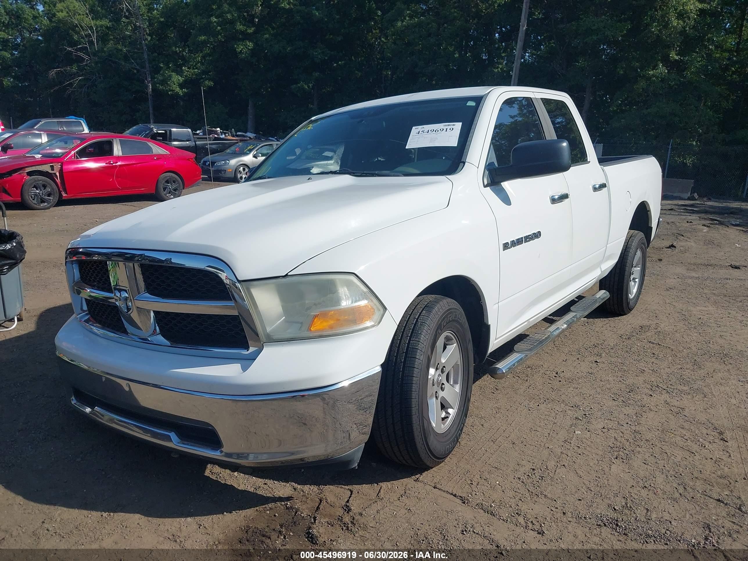 2012 Ram 1500 Slt White vin: 1C6RD6GP2CS100215