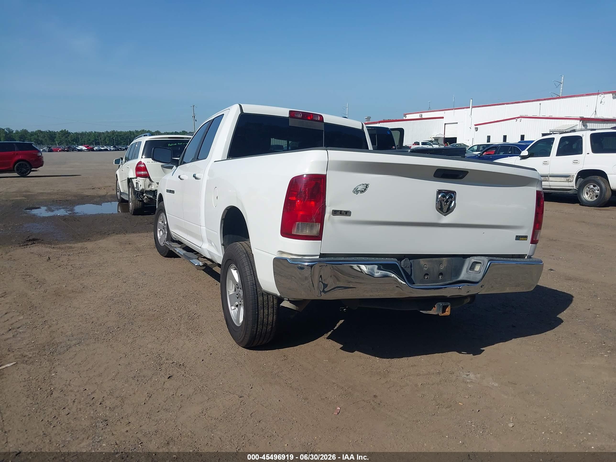 2012 Ram 1500 Slt White vin: 1C6RD6GP2CS100215