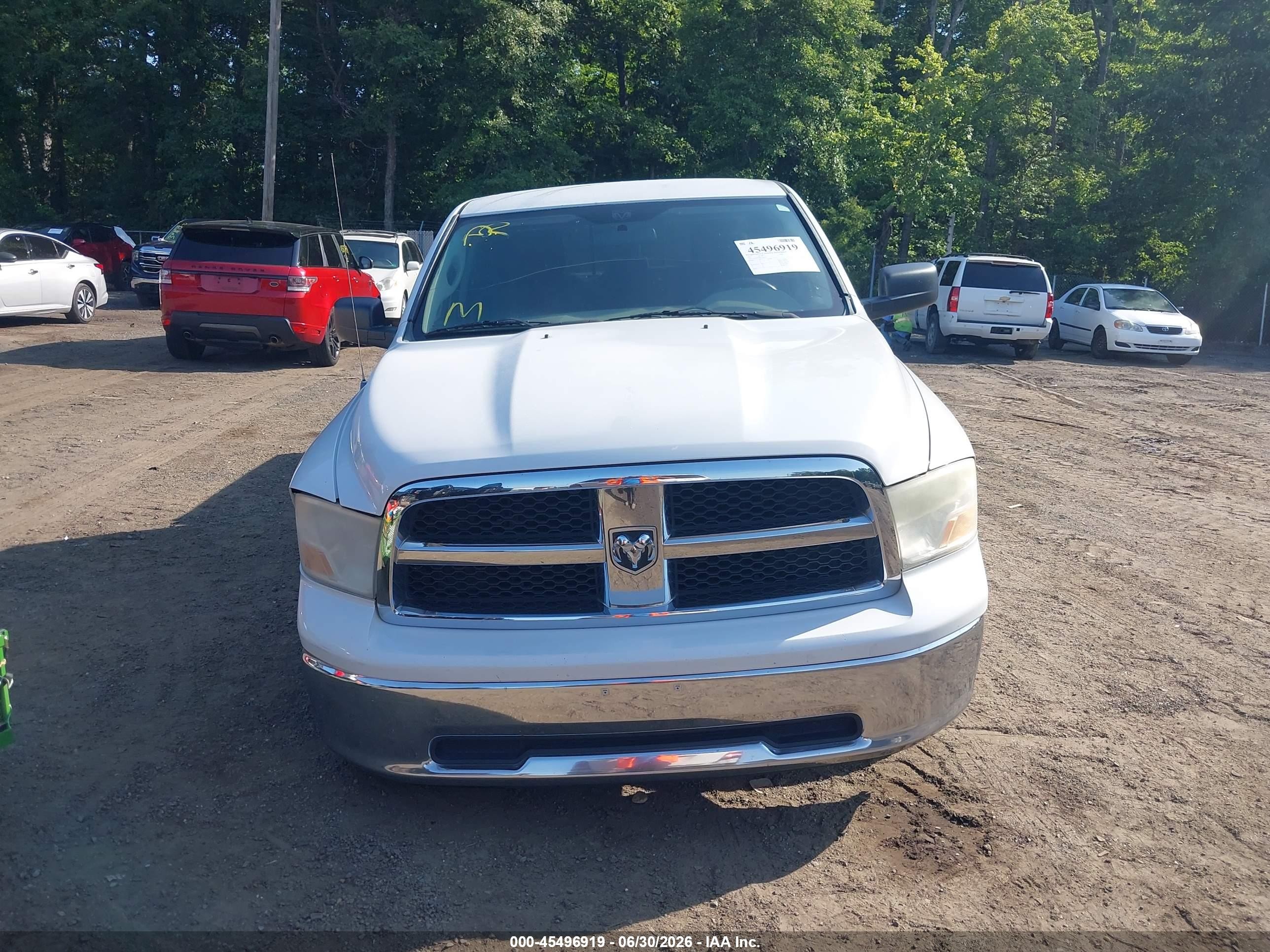 2012 Ram 1500 Slt White vin: 1C6RD6GP2CS100215