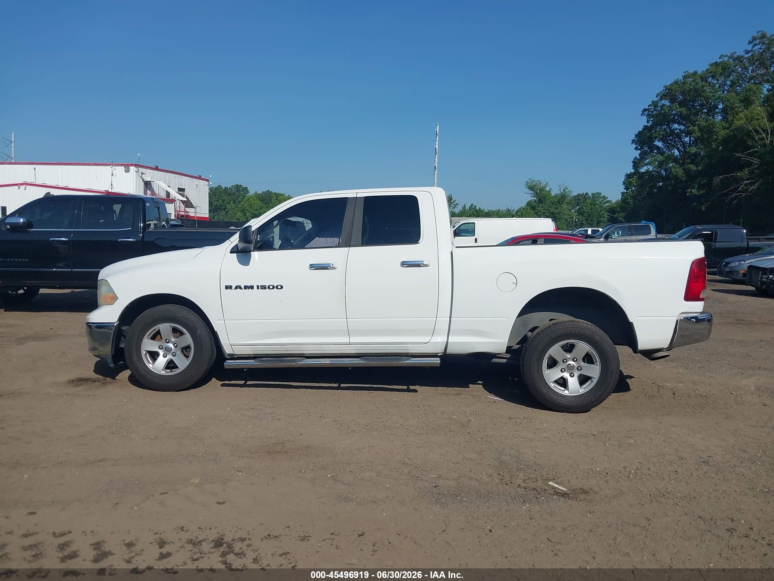 2012 Ram 1500 Slt White vin: 1C6RD6GP2CS100215