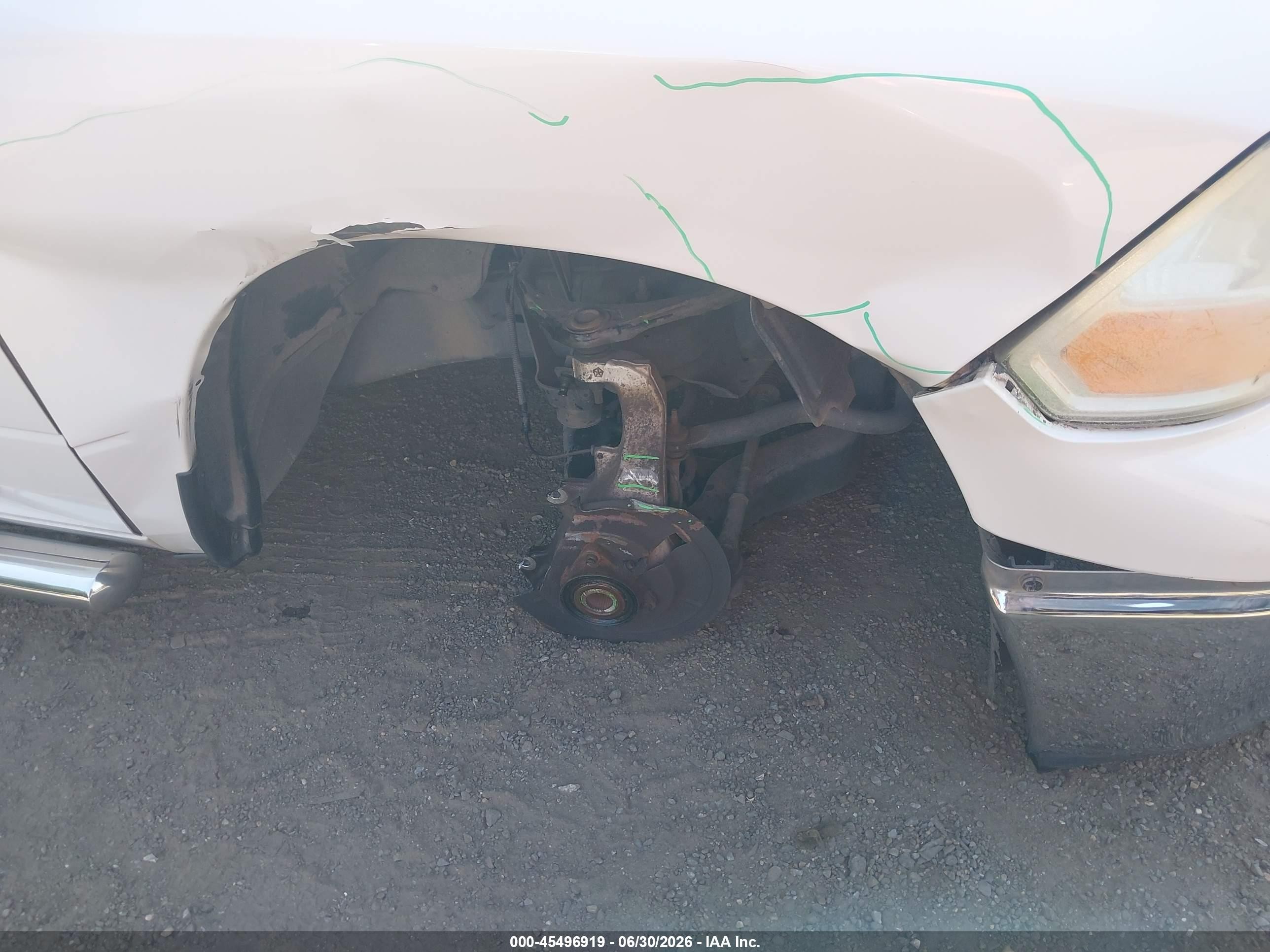 2012 Ram 1500 Slt White vin: 1C6RD6GP2CS100215