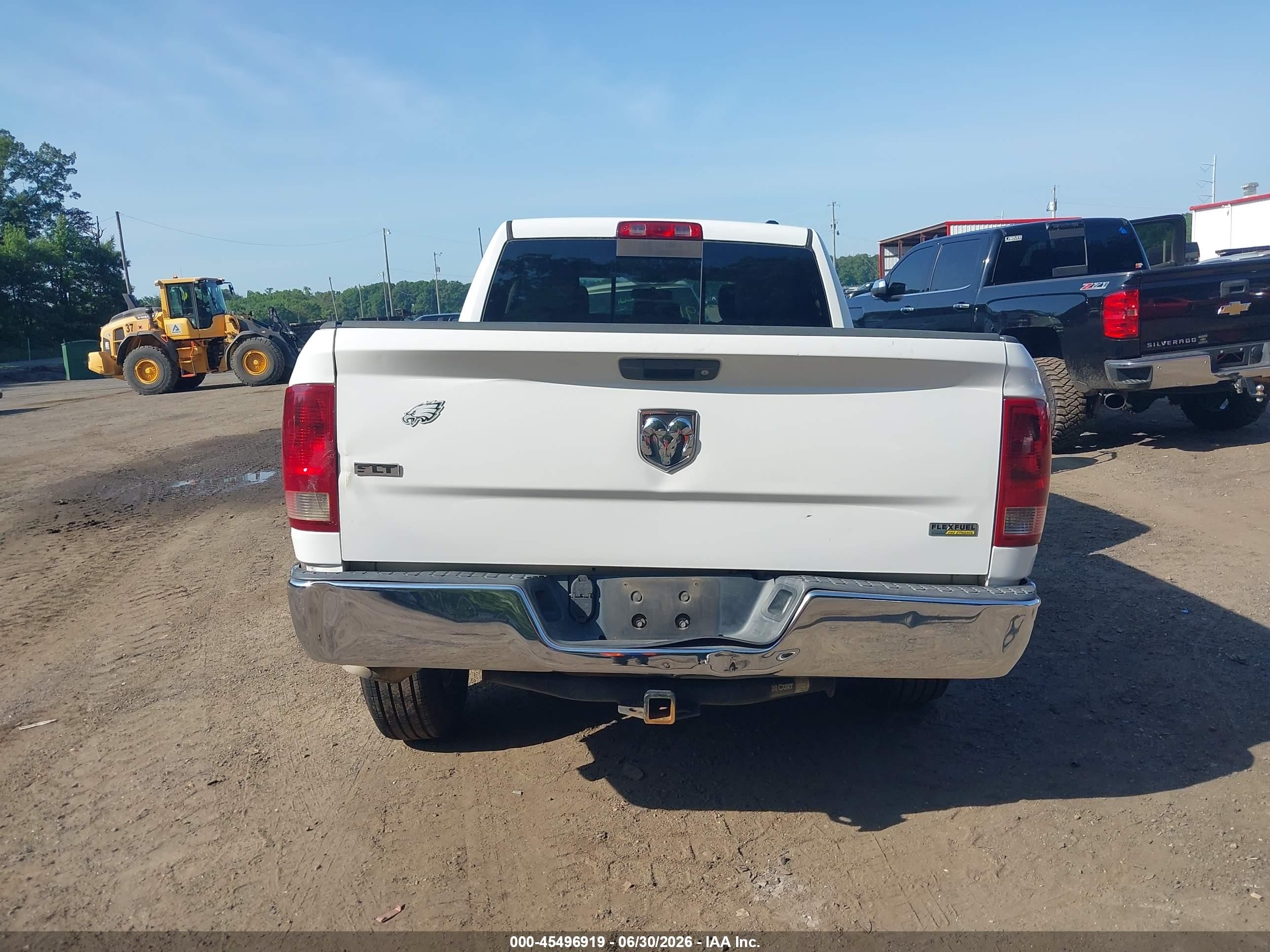 2012 Ram 1500 Slt White vin: 1C6RD6GP2CS100215