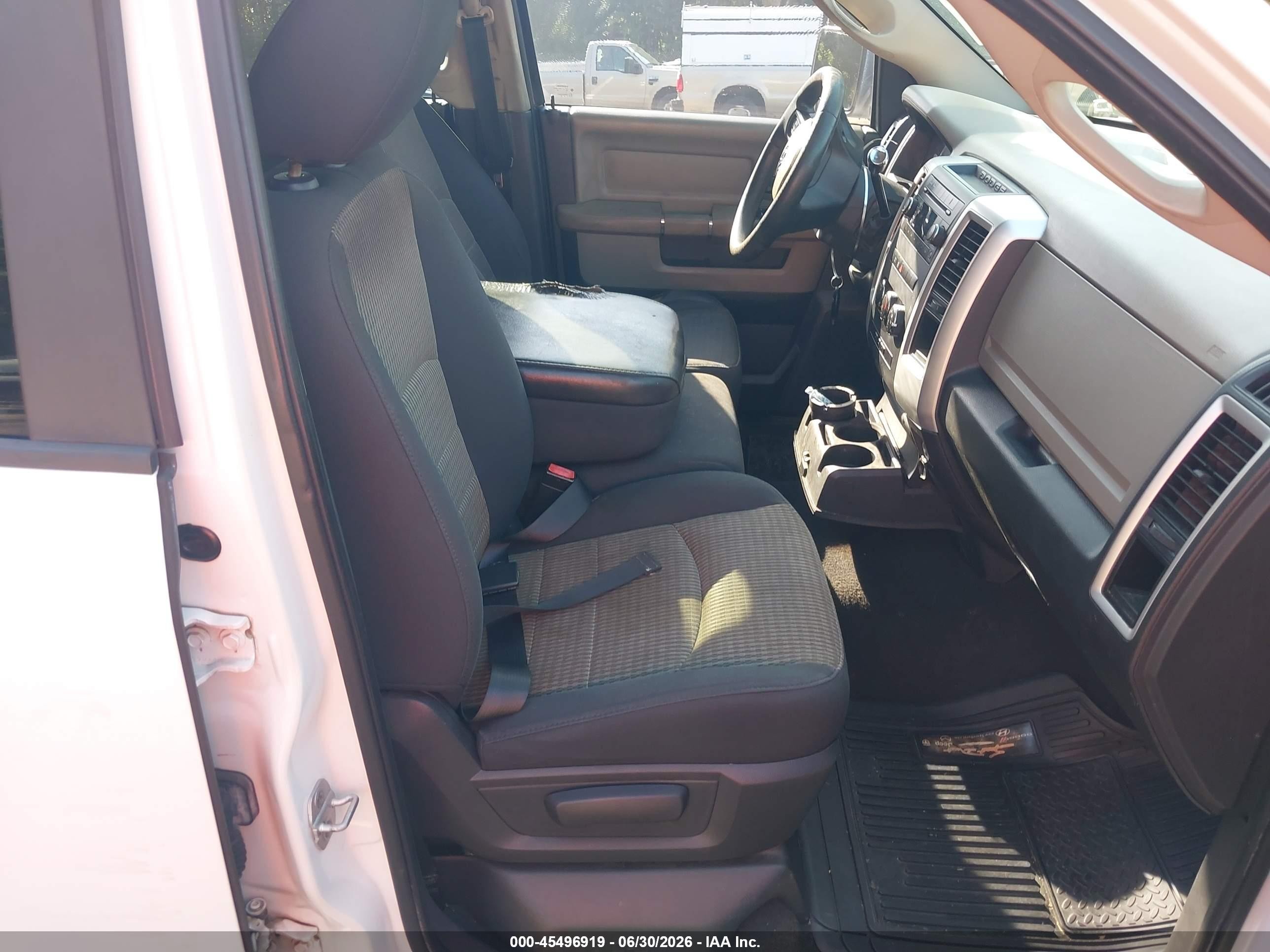 2012 Ram 1500 Slt White vin: 1C6RD6GP2CS100215