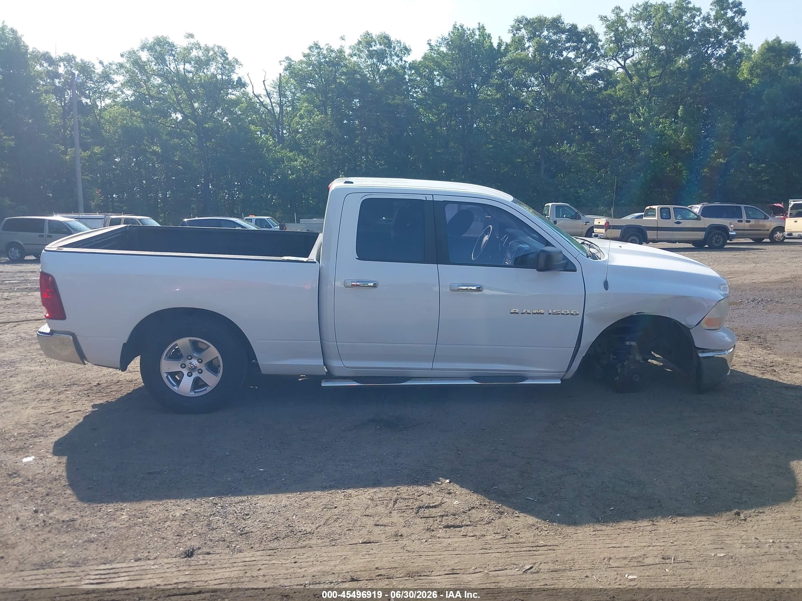 2012 Ram 1500 Slt White vin: 1C6RD6GP2CS100215