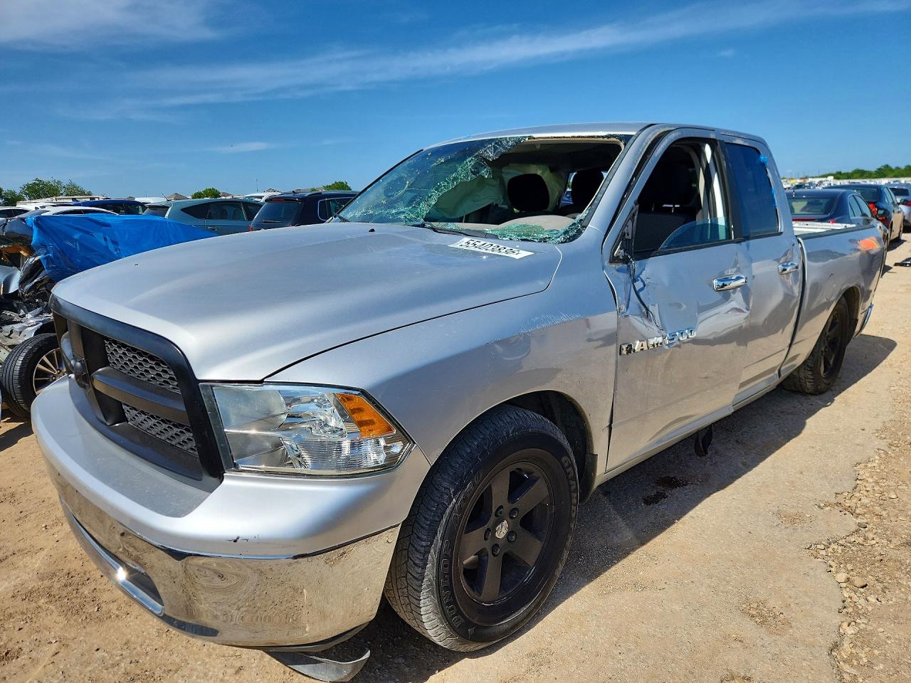 2012 Dodge Ram 1500 Slt Silver vin: 1C6RD6GP5CS100774