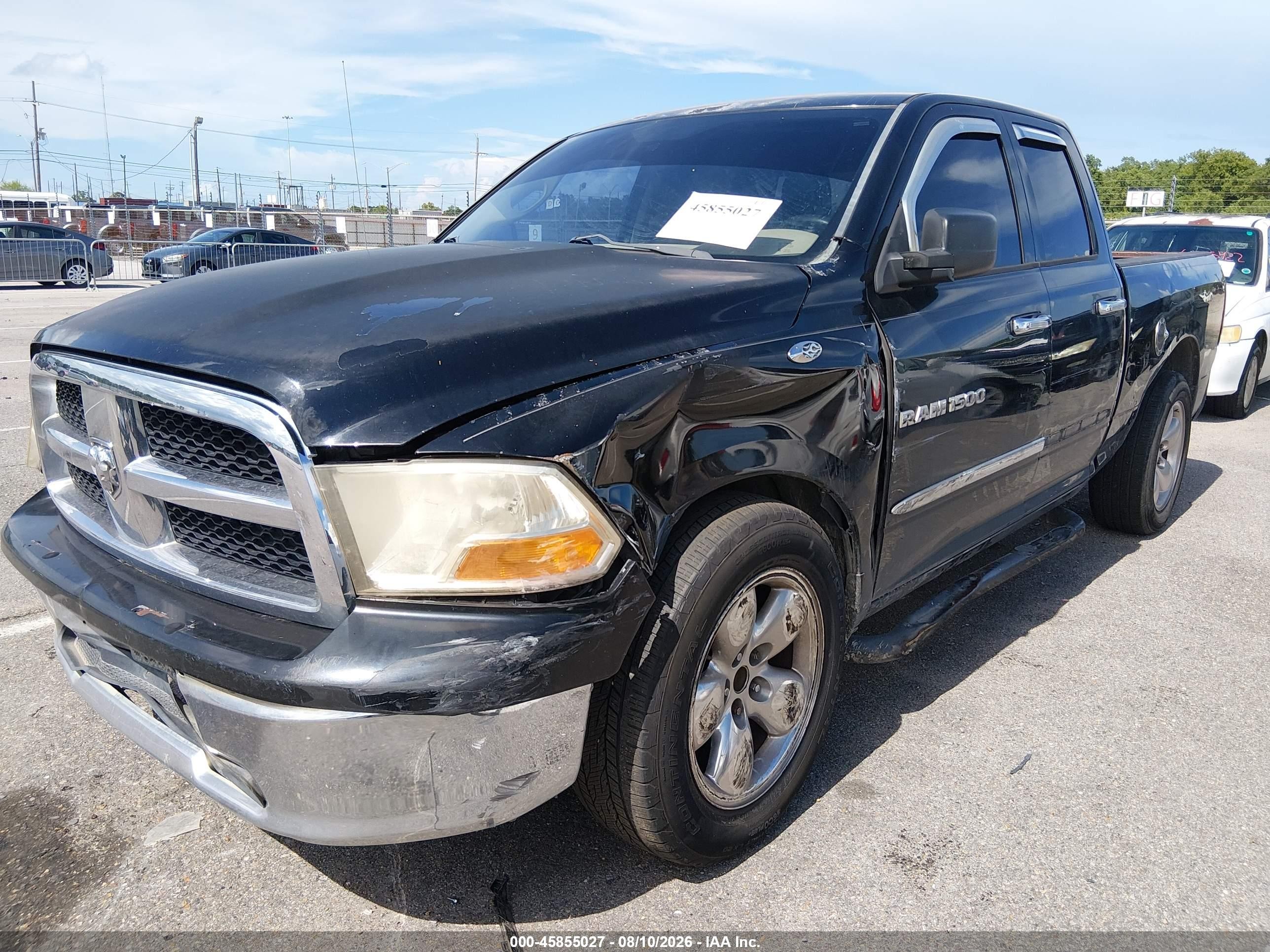 2012 Ram 1500 Slt Black vin: 1C6RD6GP8CS245338