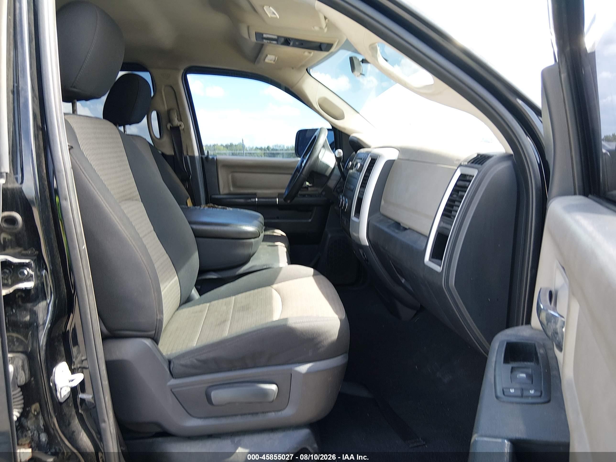 2012 Ram 1500 Slt Black vin: 1C6RD6GP8CS245338