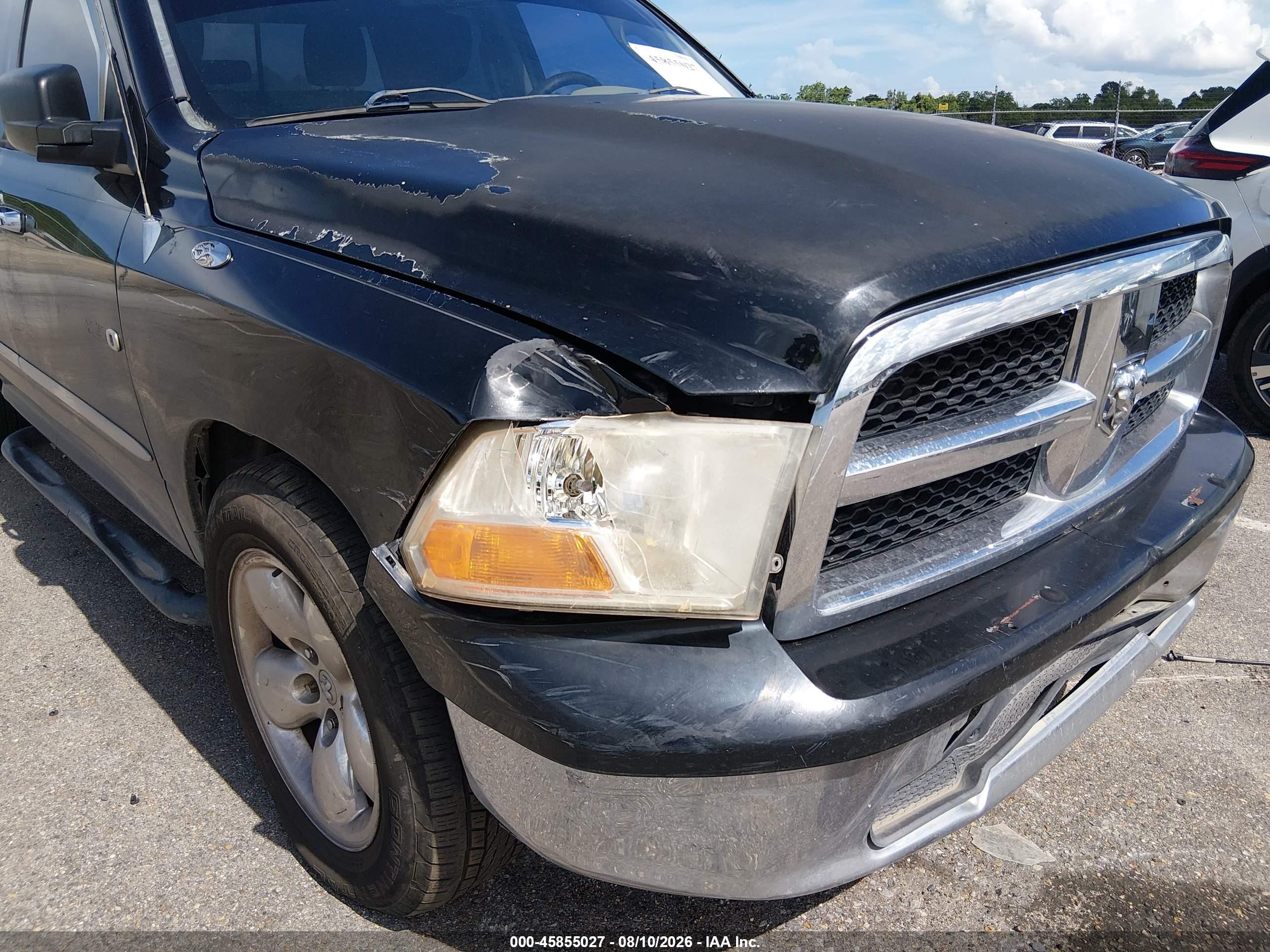 2012 Ram 1500 Slt Black vin: 1C6RD6GP8CS245338