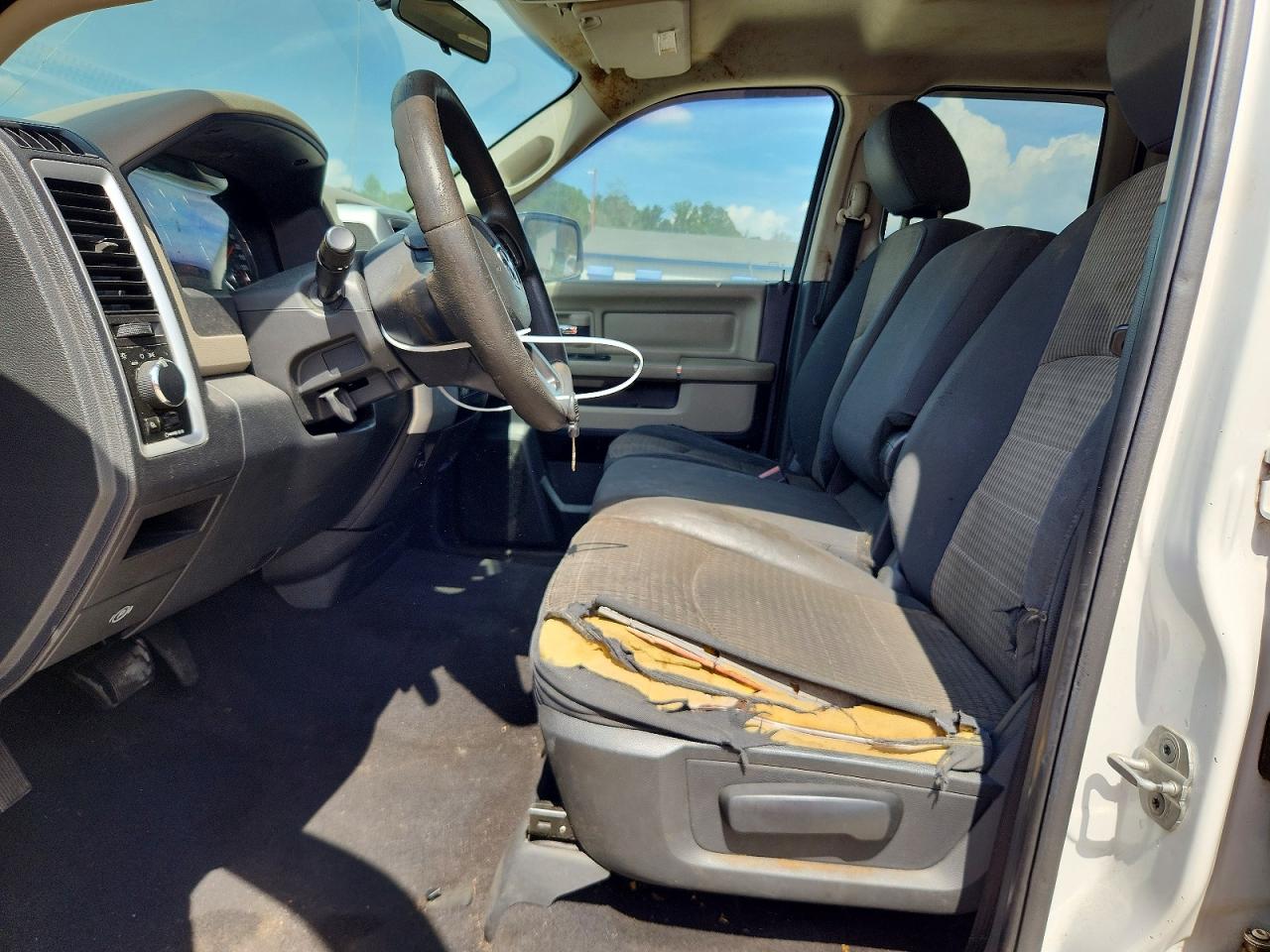 2012 Dodge Ram 1500 Slt White vin: 1C6RD6GP9CS225633