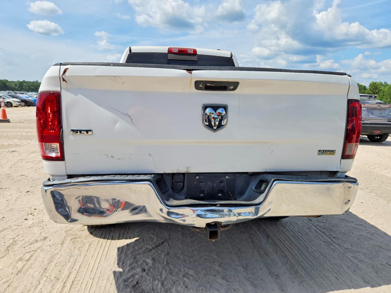2012 Dodge Ram 1500 Slt White vin: 1C6RD6GP9CS225633