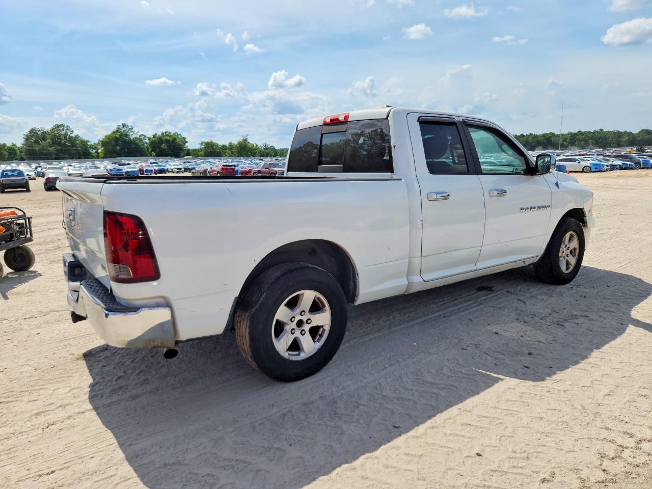 2012 Dodge Ram 1500 Slt White vin: 1C6RD6GP9CS225633