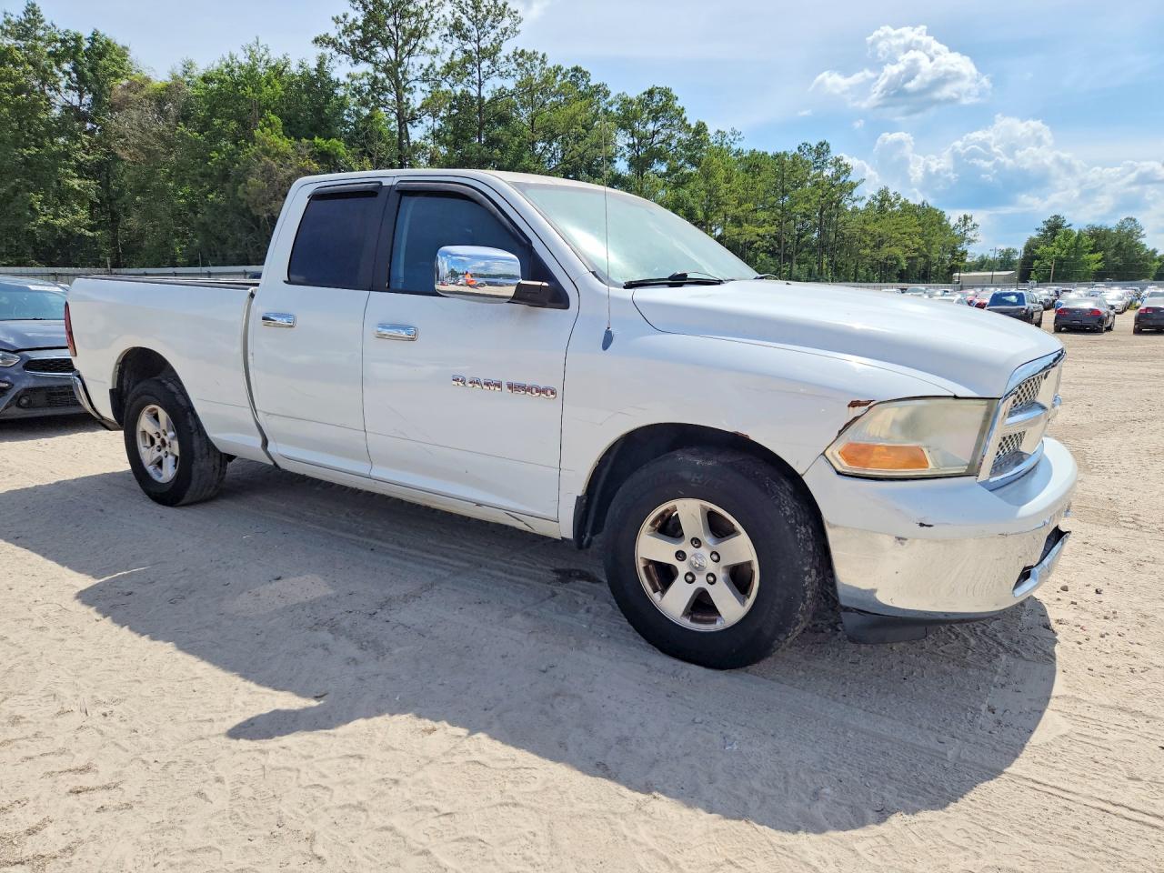 2012 Dodge Ram 1500 Slt White vin: 1C6RD6GP9CS225633
