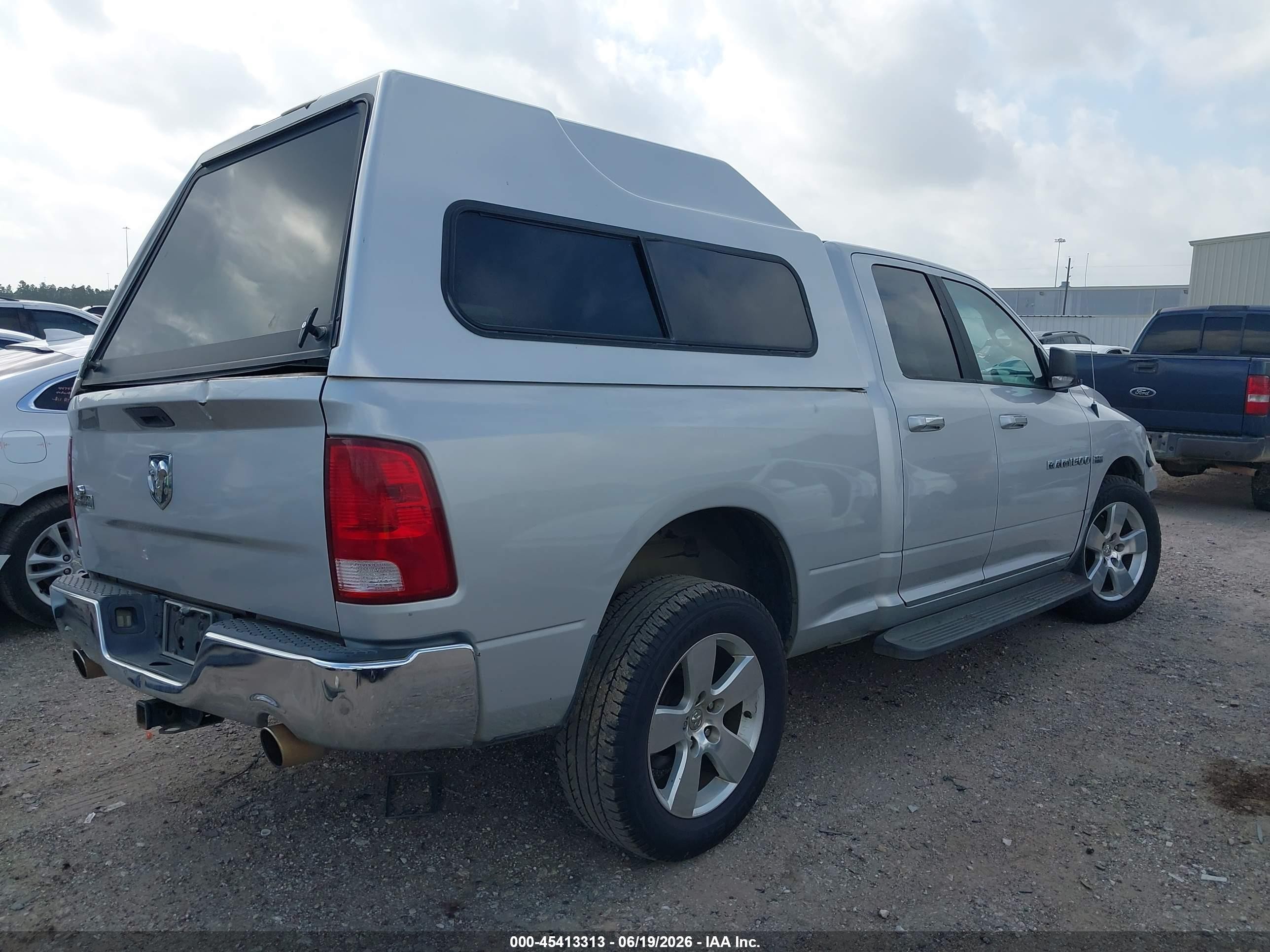 2012 Ram 1500 Slt Silver vin: 1C6RD6GT0CS183852