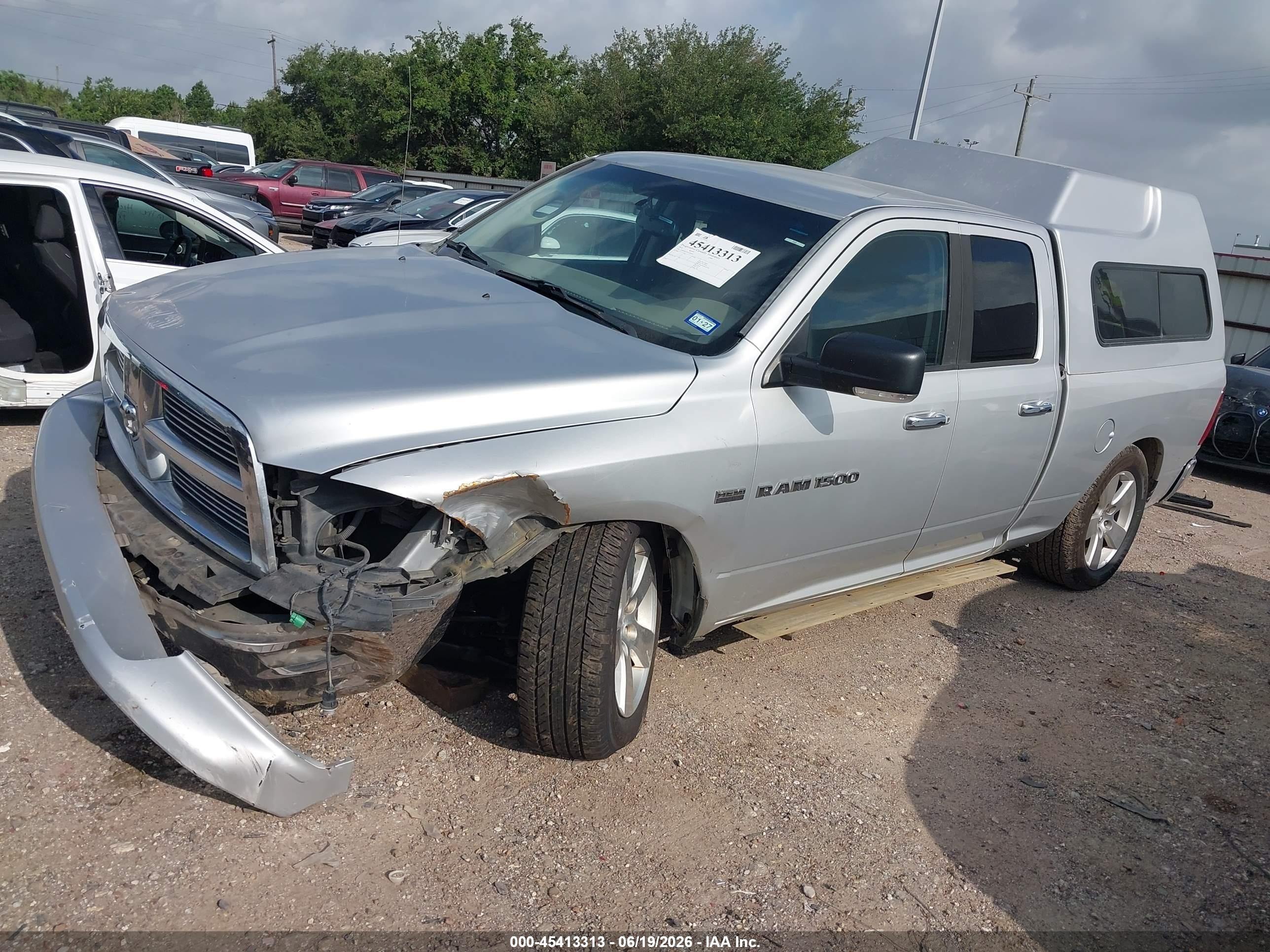 2012 Ram 1500 Slt Silver vin: 1C6RD6GT0CS183852