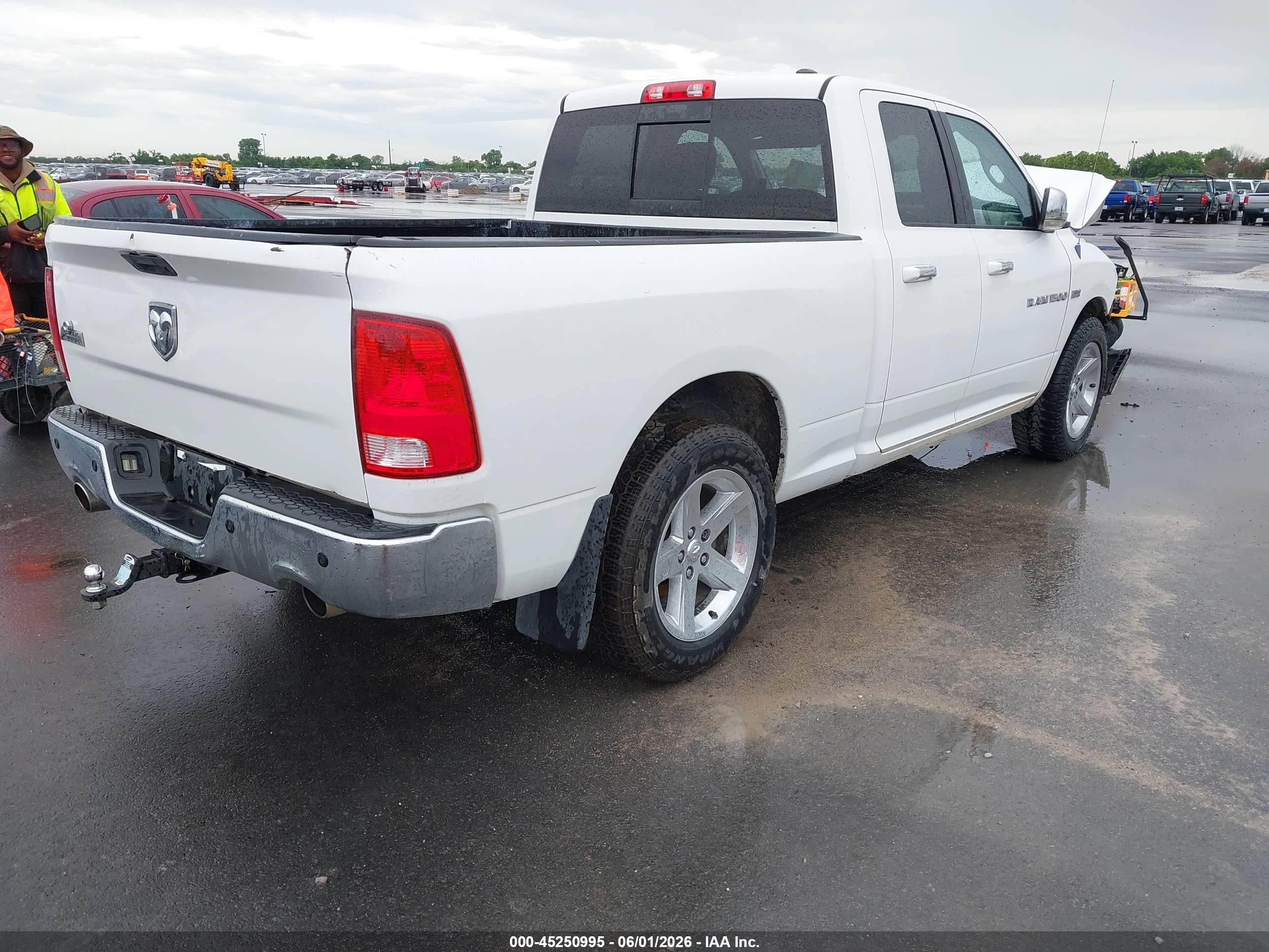 2012 Ram 1500 Slt White vin: 1C6RD6GT0CS193829