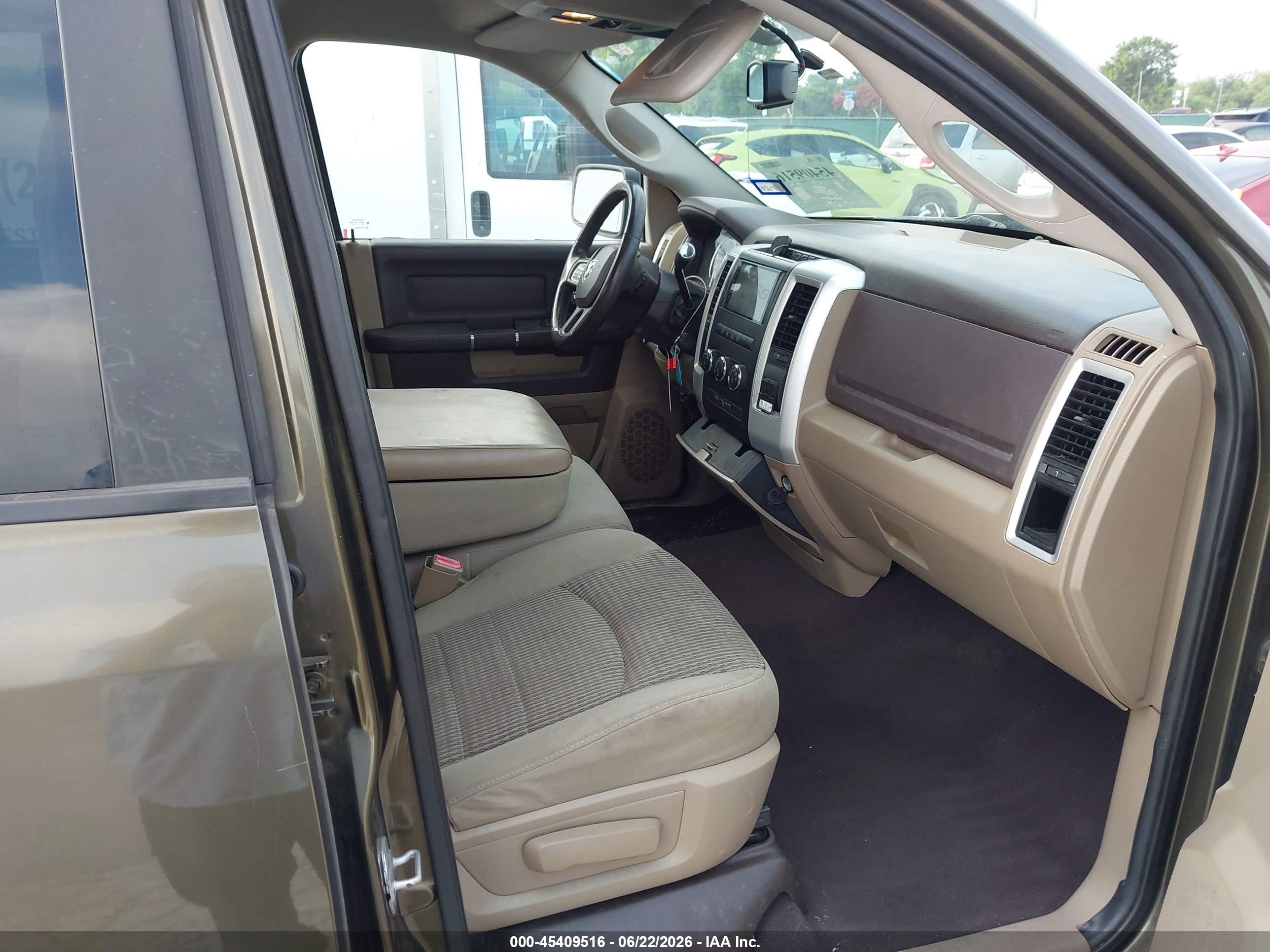 2012 Ram 1500 Slt Green vin: 1C6RD6GT1CS113194