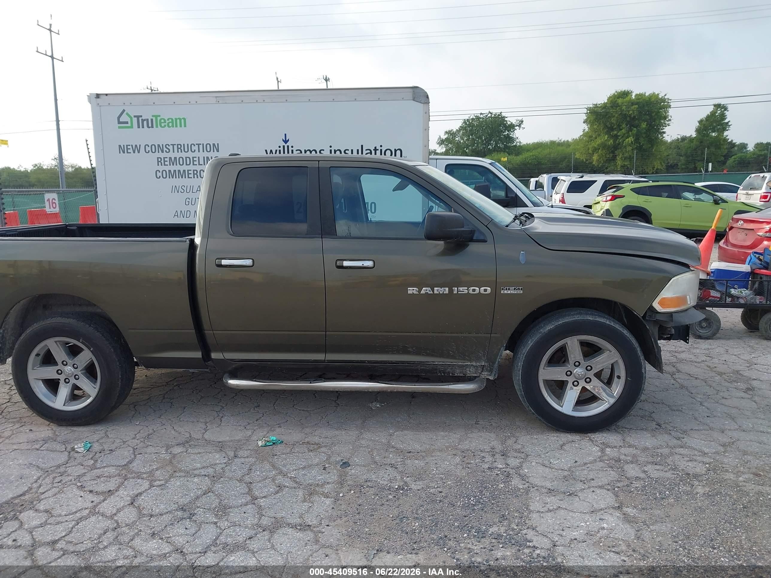 2012 Ram 1500 Slt Green vin: 1C6RD6GT1CS113194