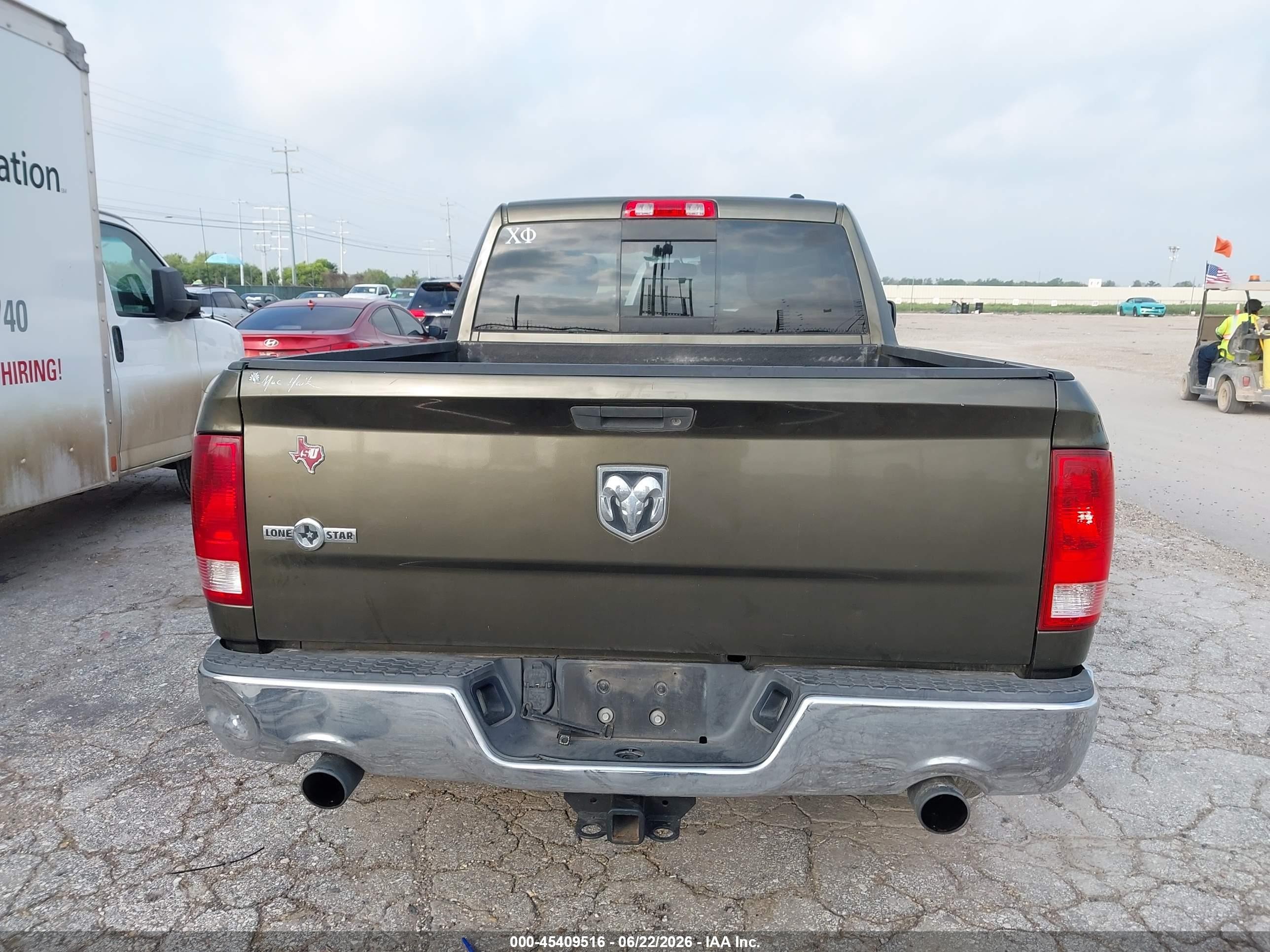 2012 Ram 1500 Slt Green vin: 1C6RD6GT1CS113194