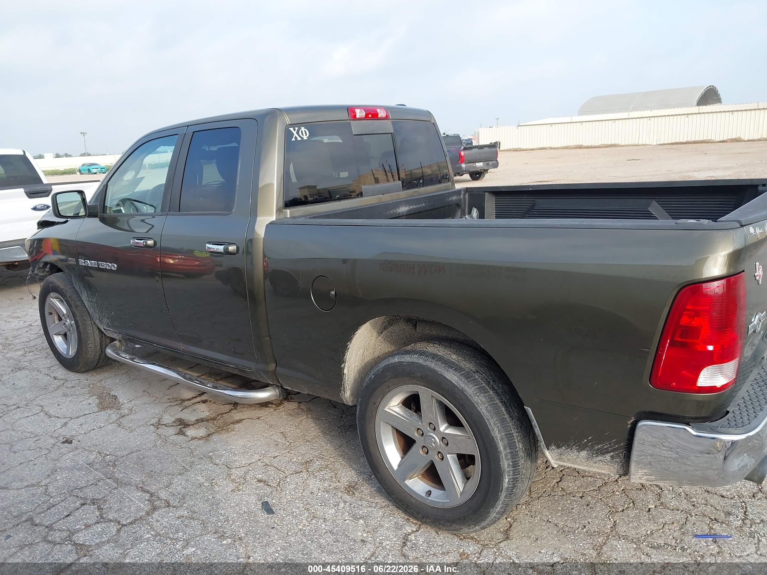 2012 Ram 1500 Slt Green vin: 1C6RD6GT1CS113194