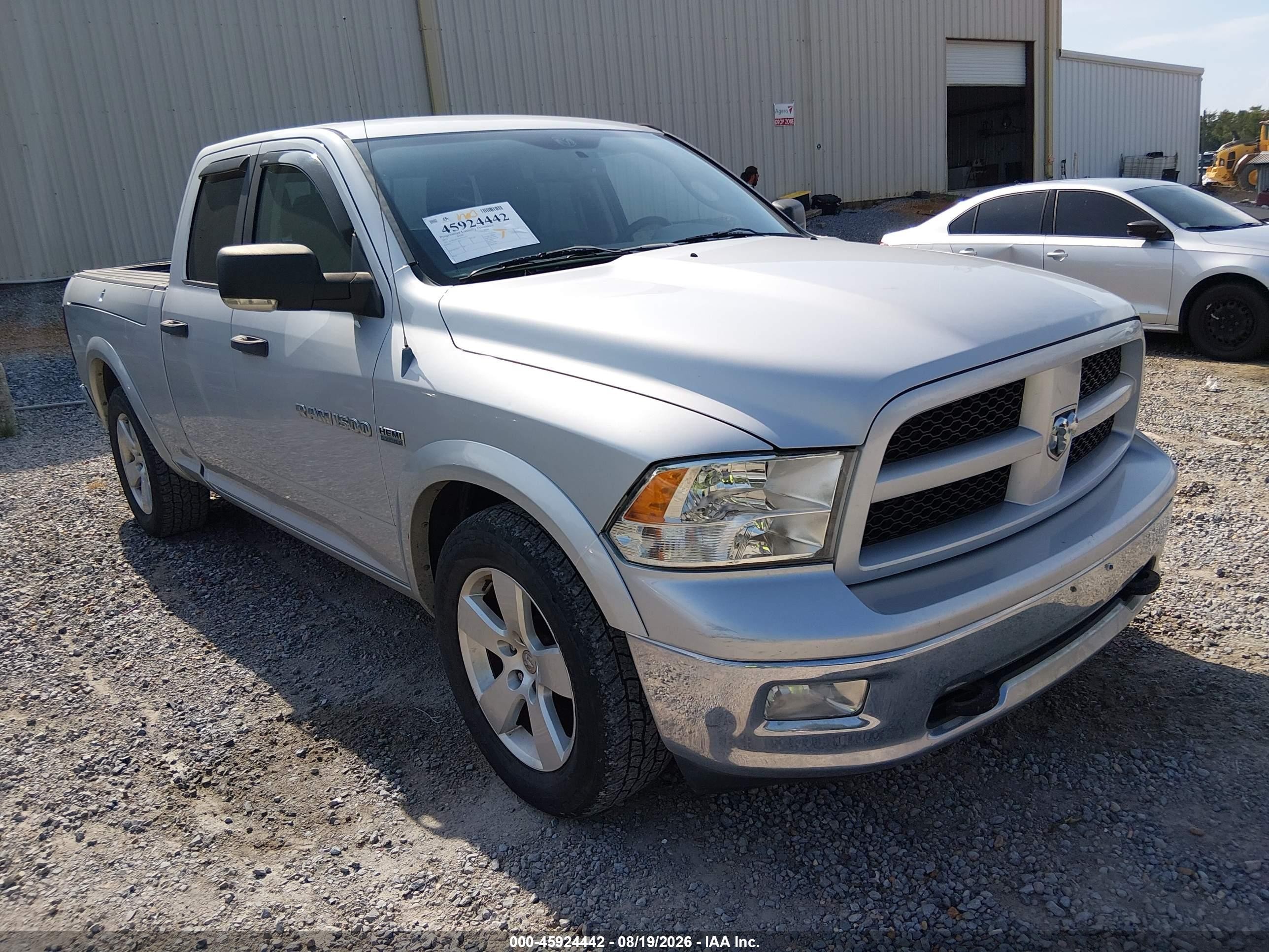 2012 Ram 1500 Outdoorsman Silver vin: 1C6RD6GT2CS212977