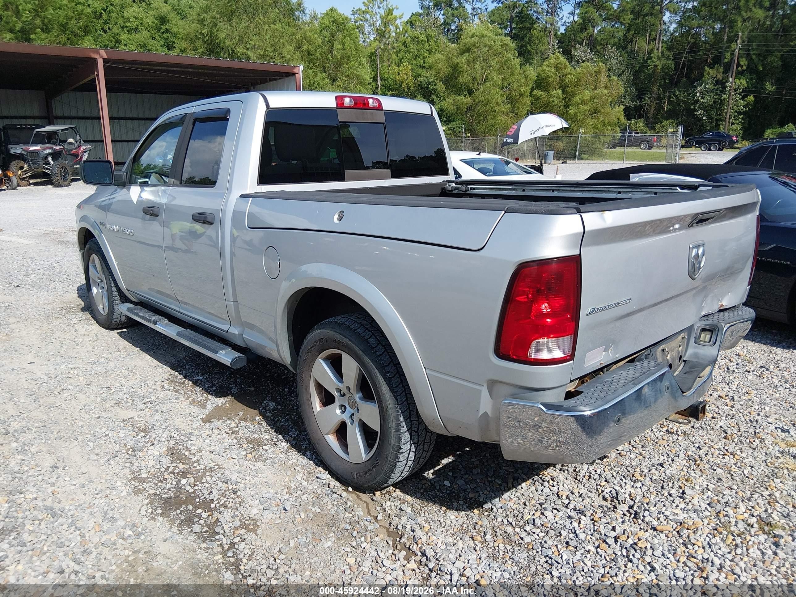 2012 Ram 1500 Outdoorsman Silver vin: 1C6RD6GT2CS212977