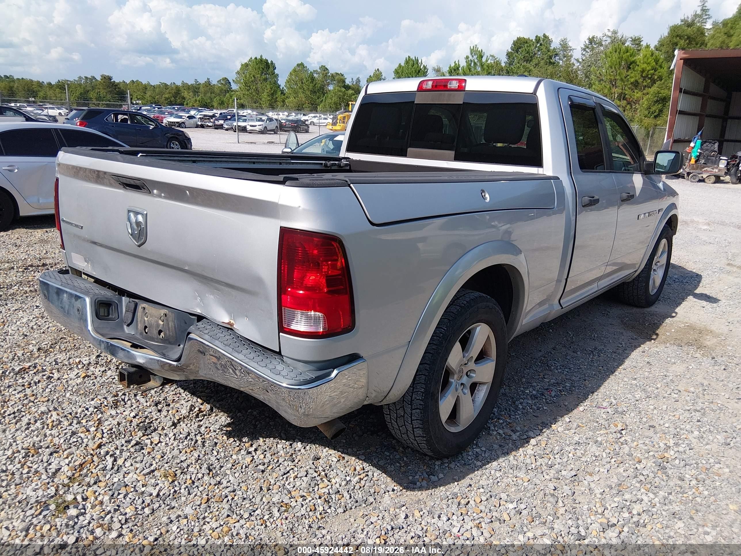 2012 Ram 1500 Outdoorsman Silver vin: 1C6RD6GT2CS212977