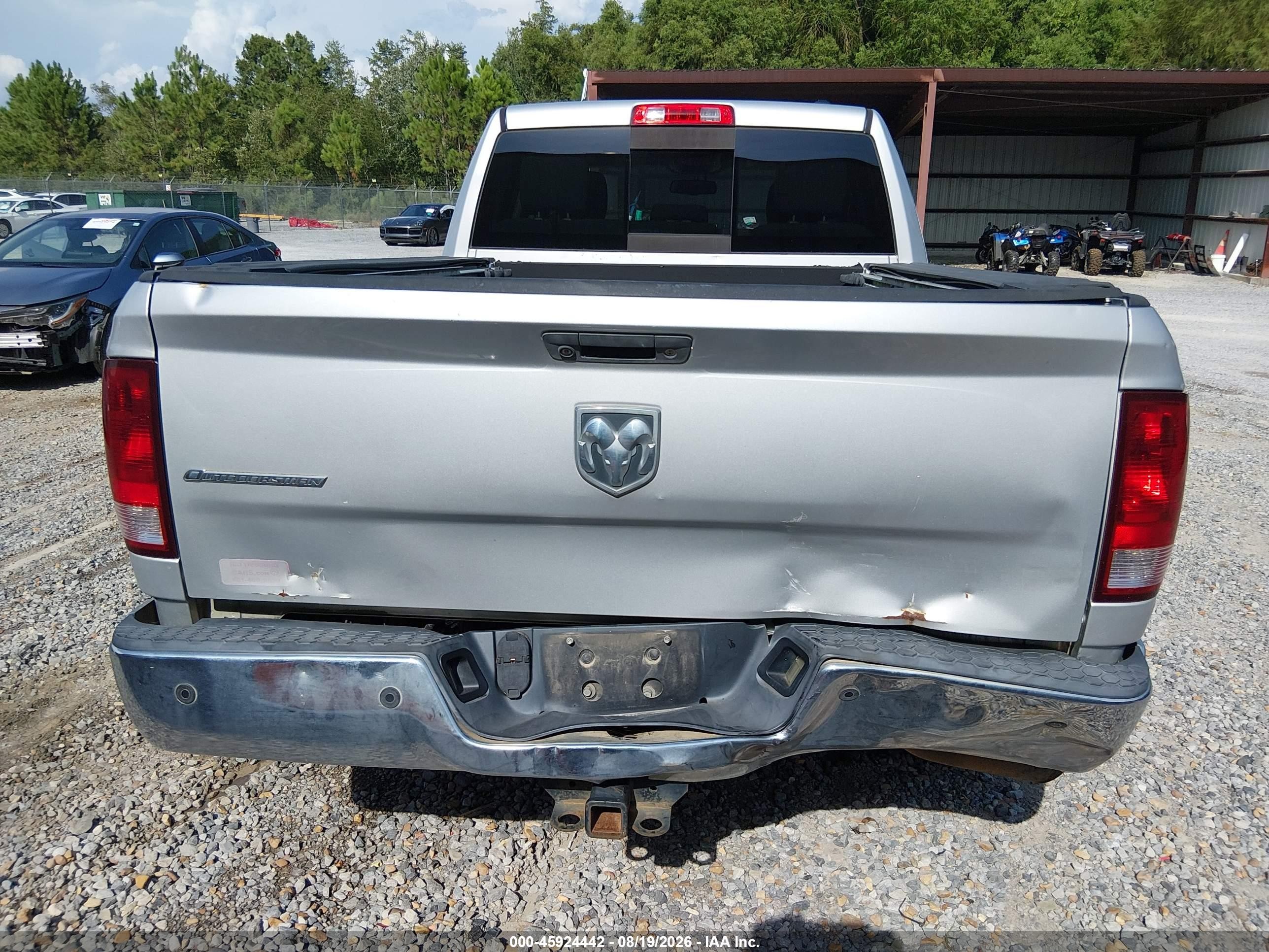 2012 Ram 1500 Outdoorsman Silver vin: 1C6RD6GT2CS212977
