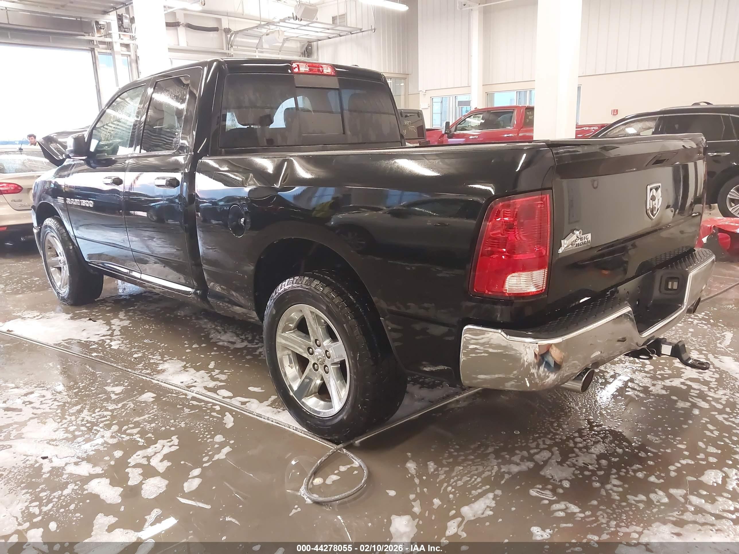 2012 Ram 1500 Slt Черный vin: 1C6RD6GT5CS255922