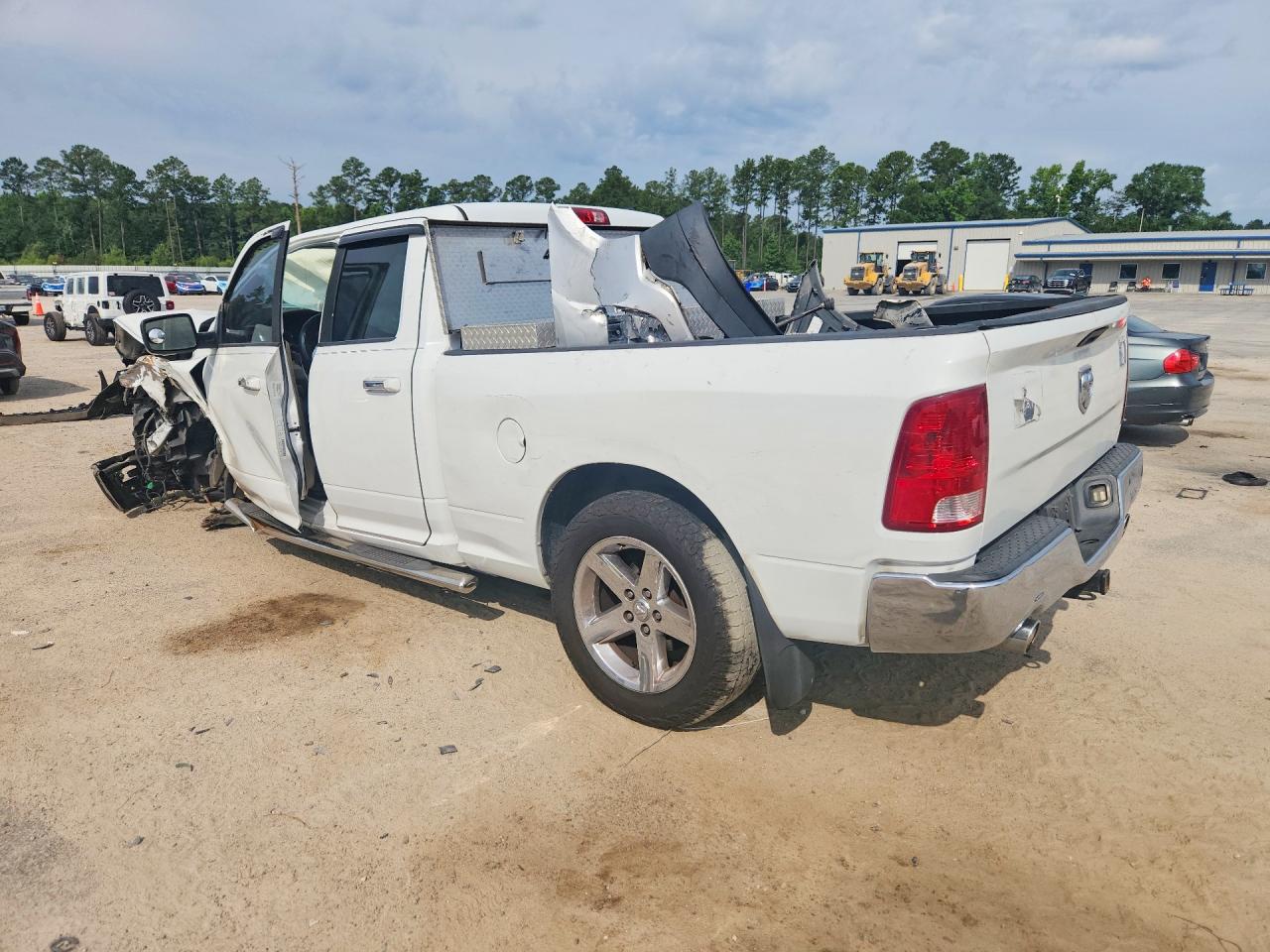 2012 Dodge Ram 1500 Slt White vin: 1C6RD6GT6CS113031