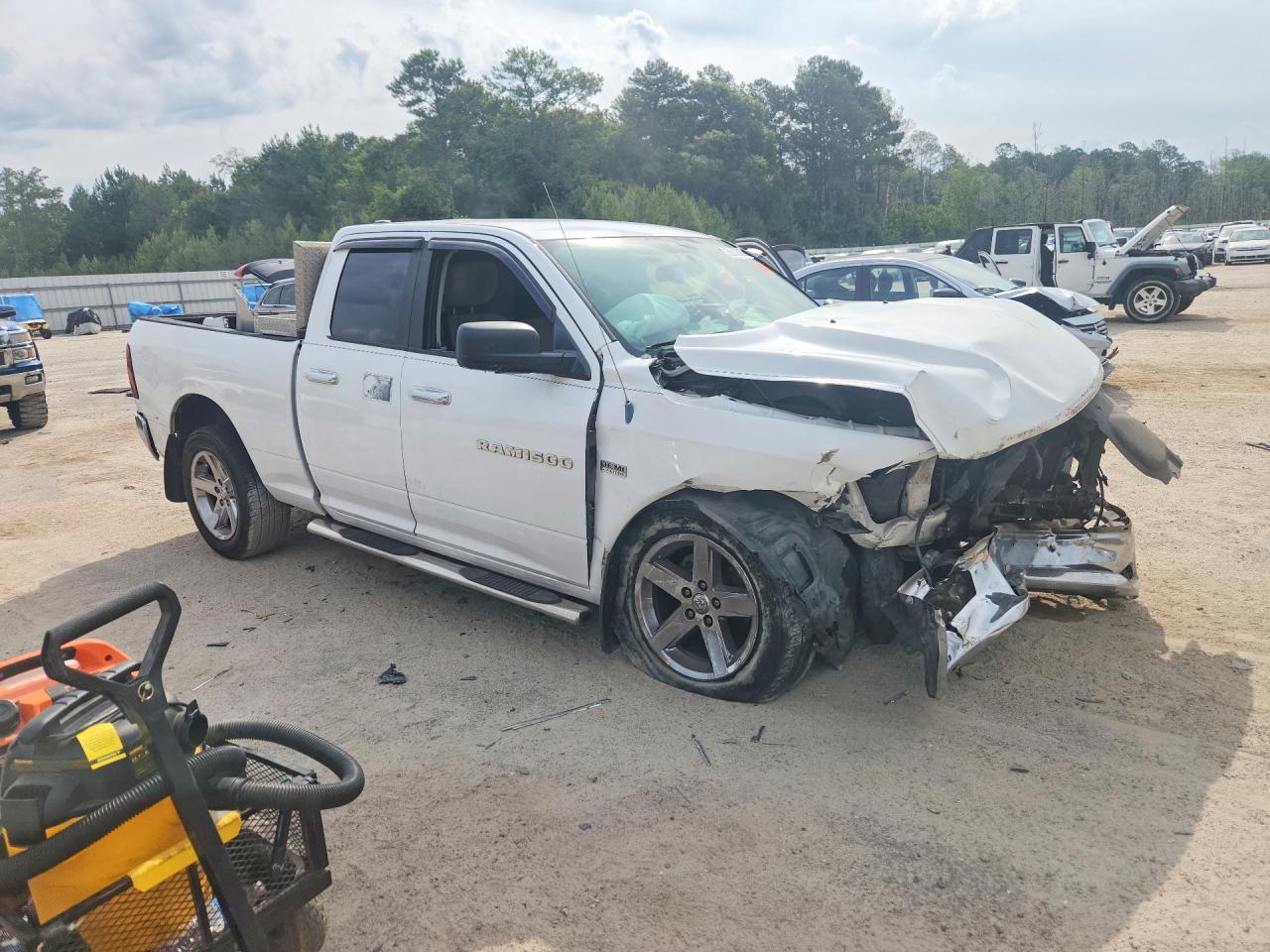 2012 Dodge Ram 1500 Slt White vin: 1C6RD6GT6CS113031