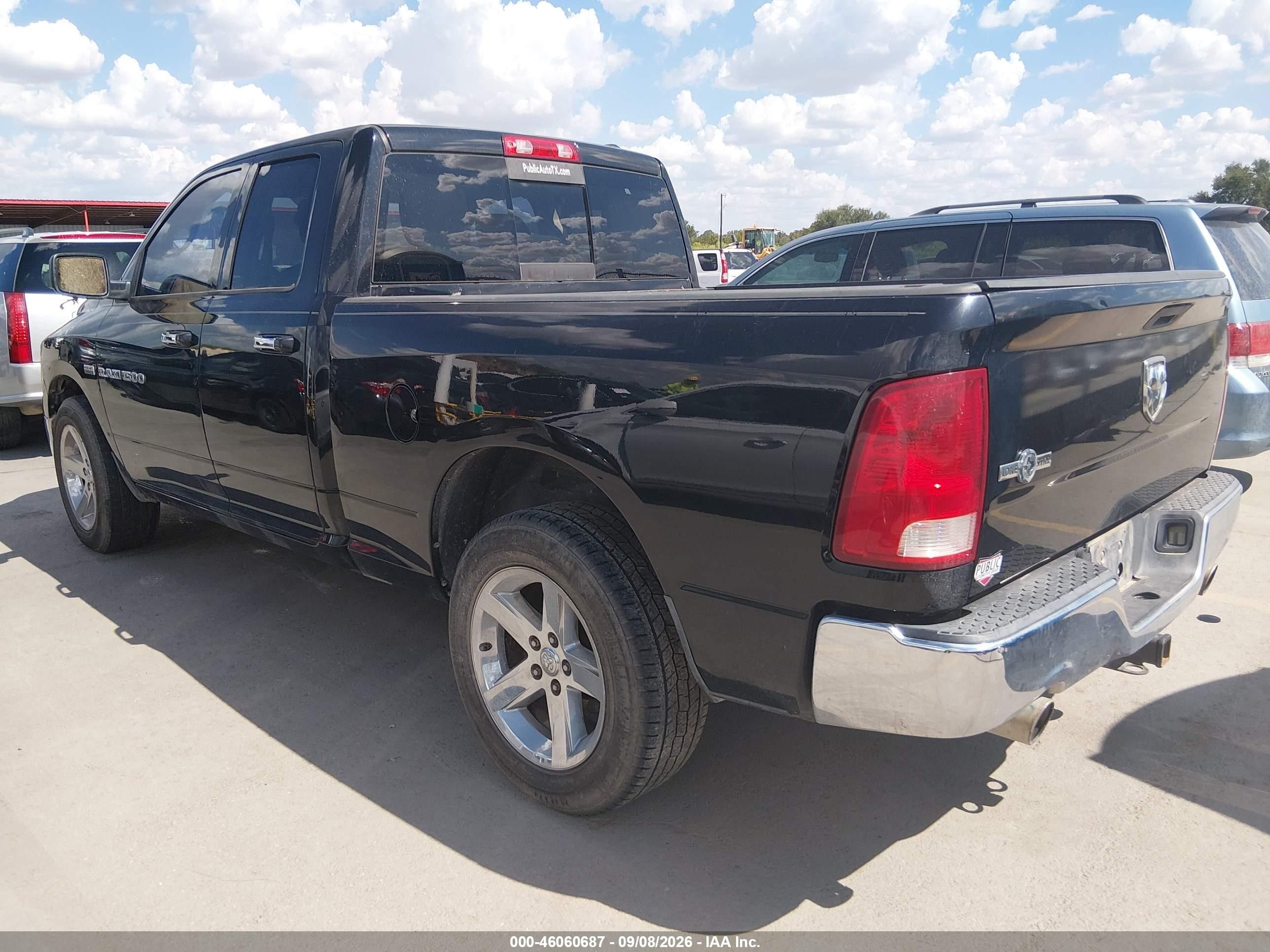 2012 Ram 1500 Lone Star Black vin: 1C6RD6GT9CS148064