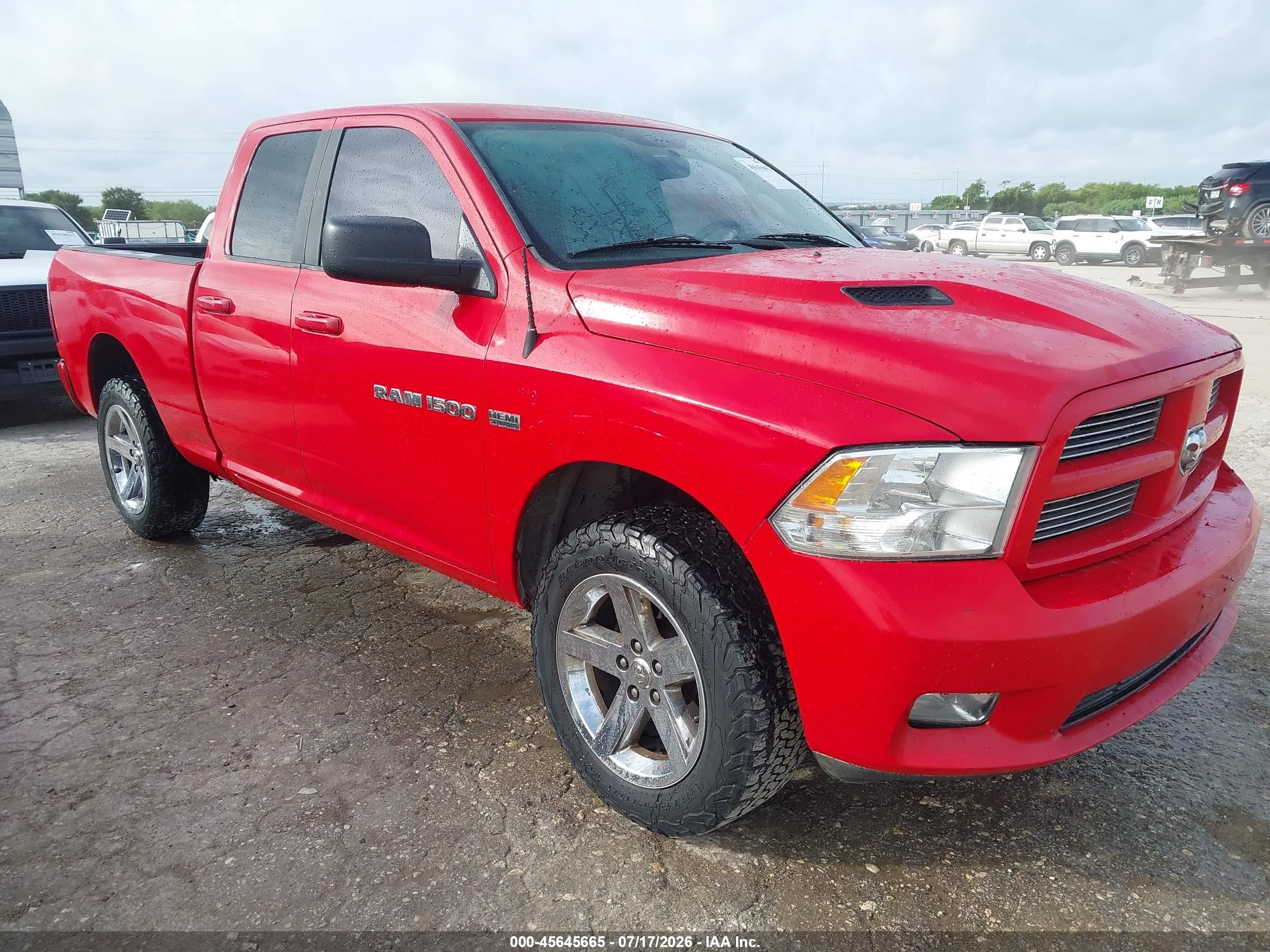 2012 Ram 1500 Sport Red vin: 1C6RD6HT3CS112692