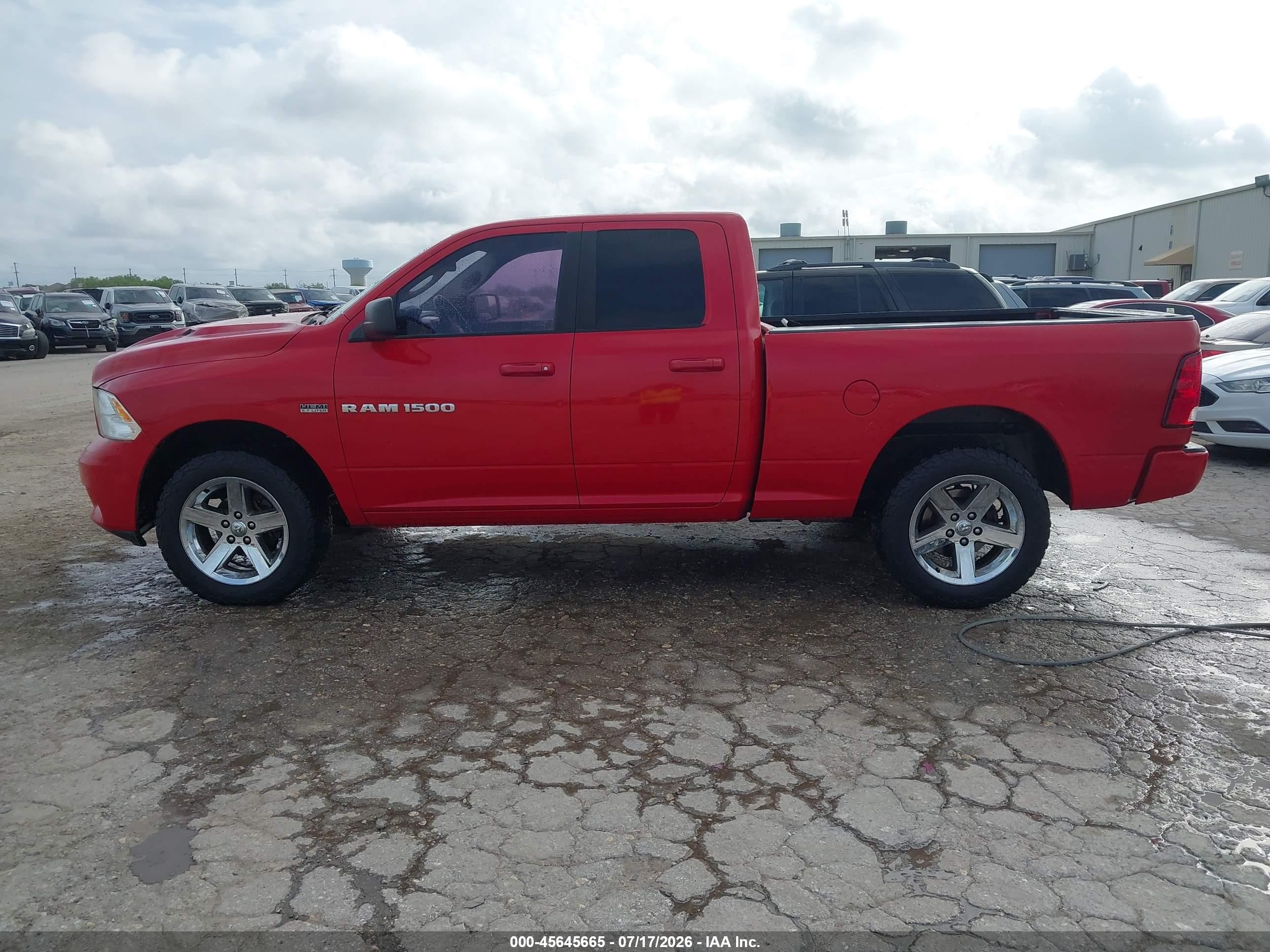 2012 Ram 1500 Sport Red vin: 1C6RD6HT3CS112692