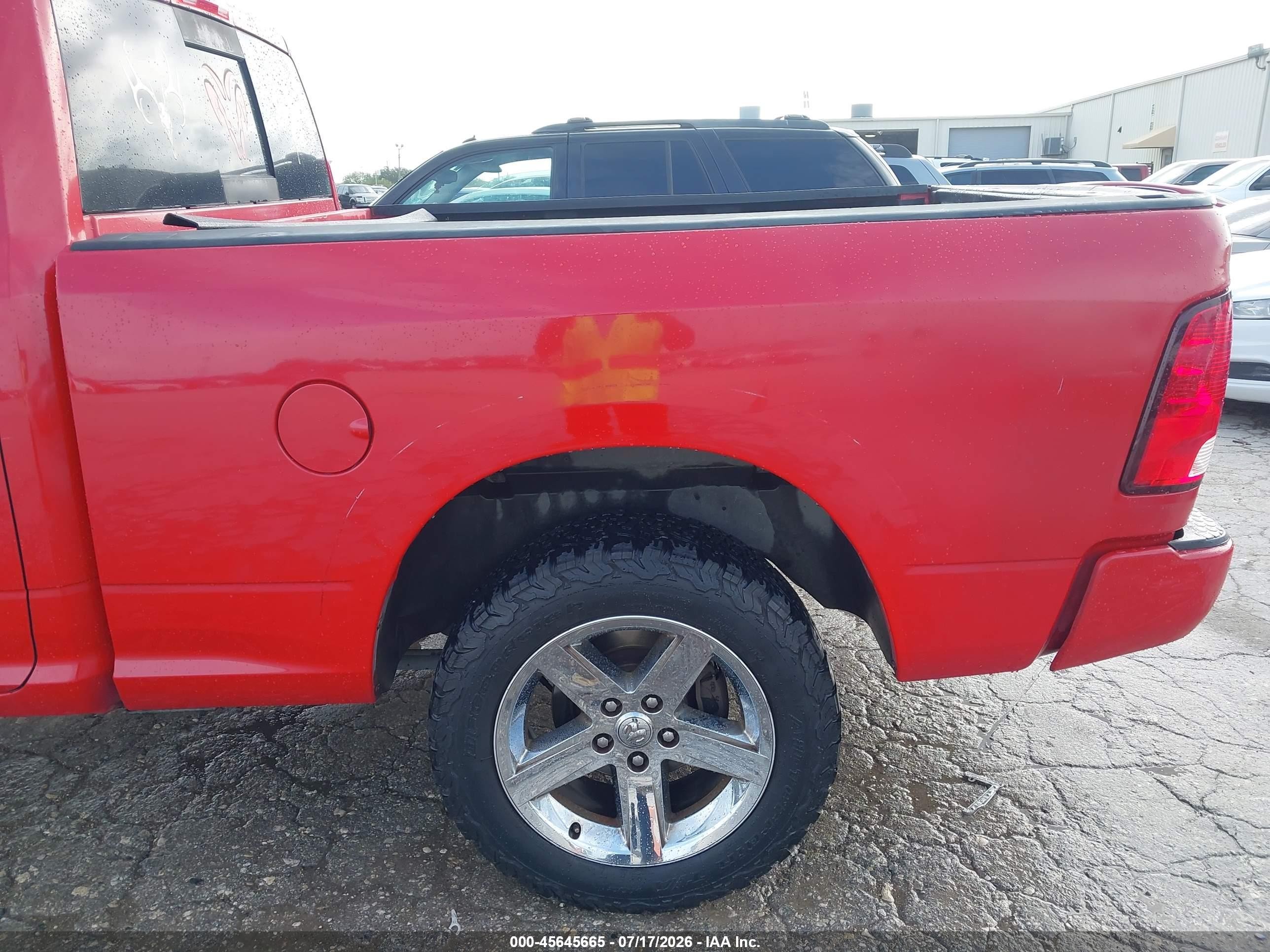2012 Ram 1500 Sport Red vin: 1C6RD6HT3CS112692