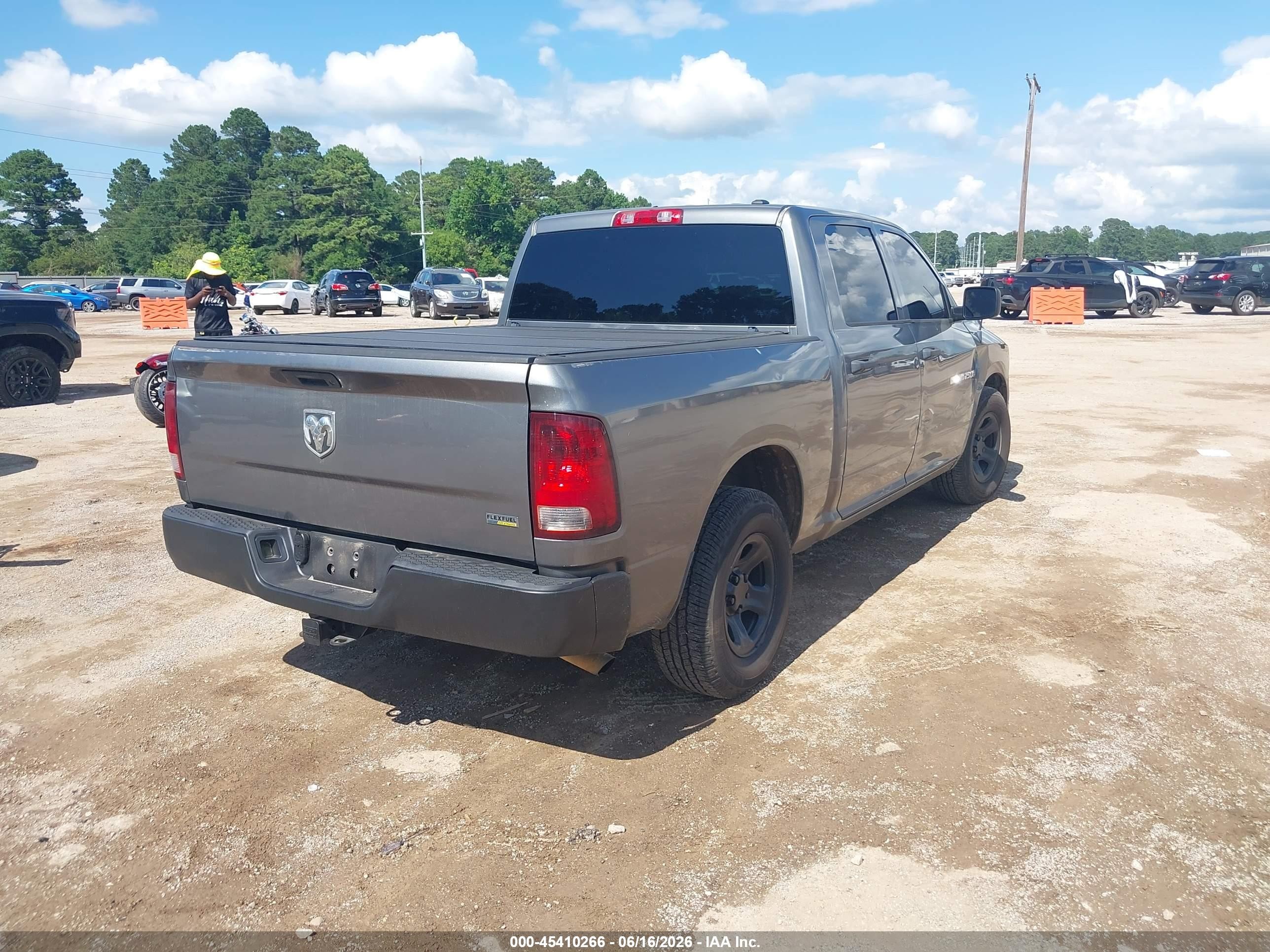 2012 Ram 1500 Tradesman Gray vin: 1C6RD6KP1CS279127