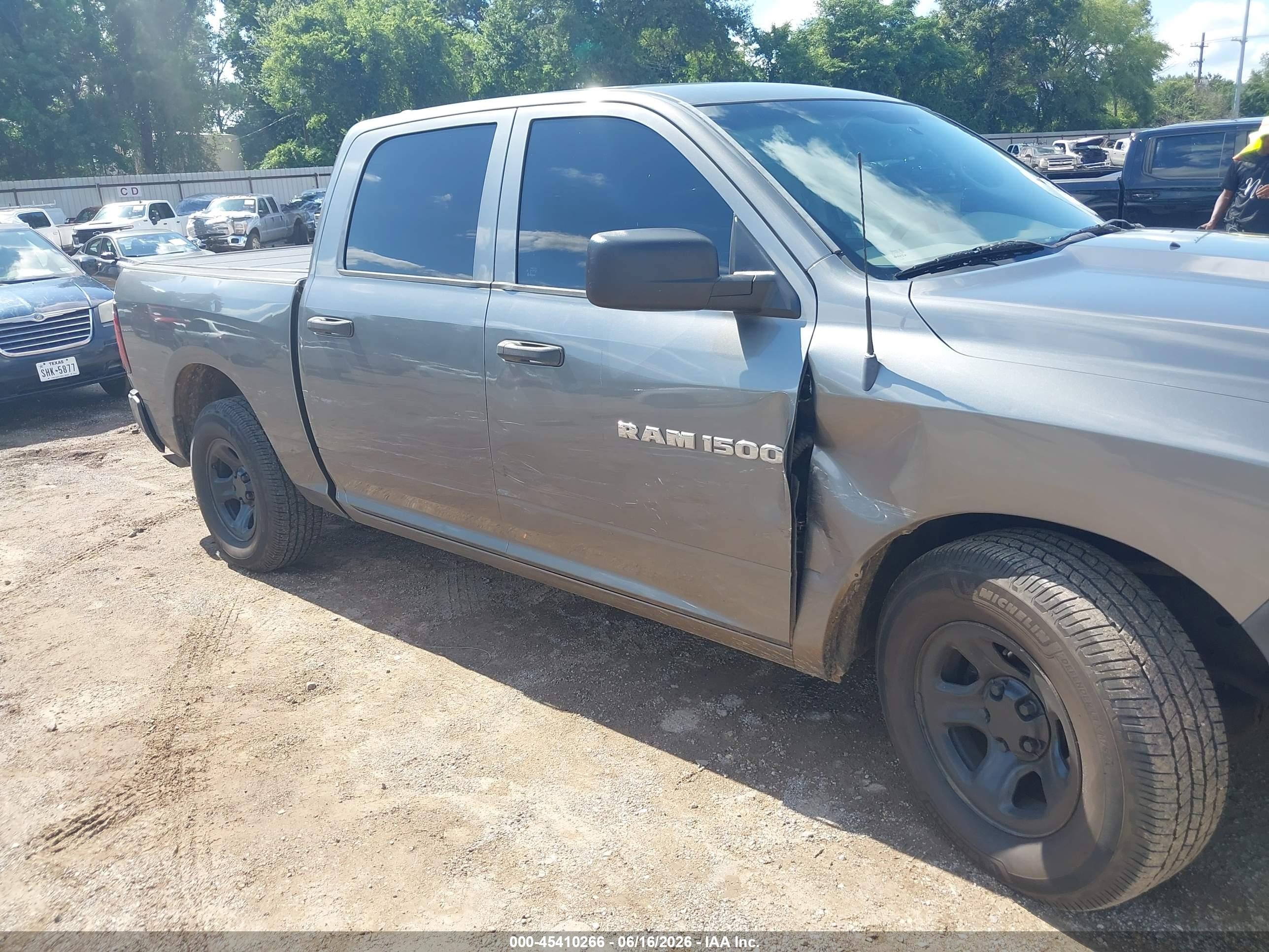 2012 Ram 1500 Tradesman Gray vin: 1C6RD6KP1CS279127
