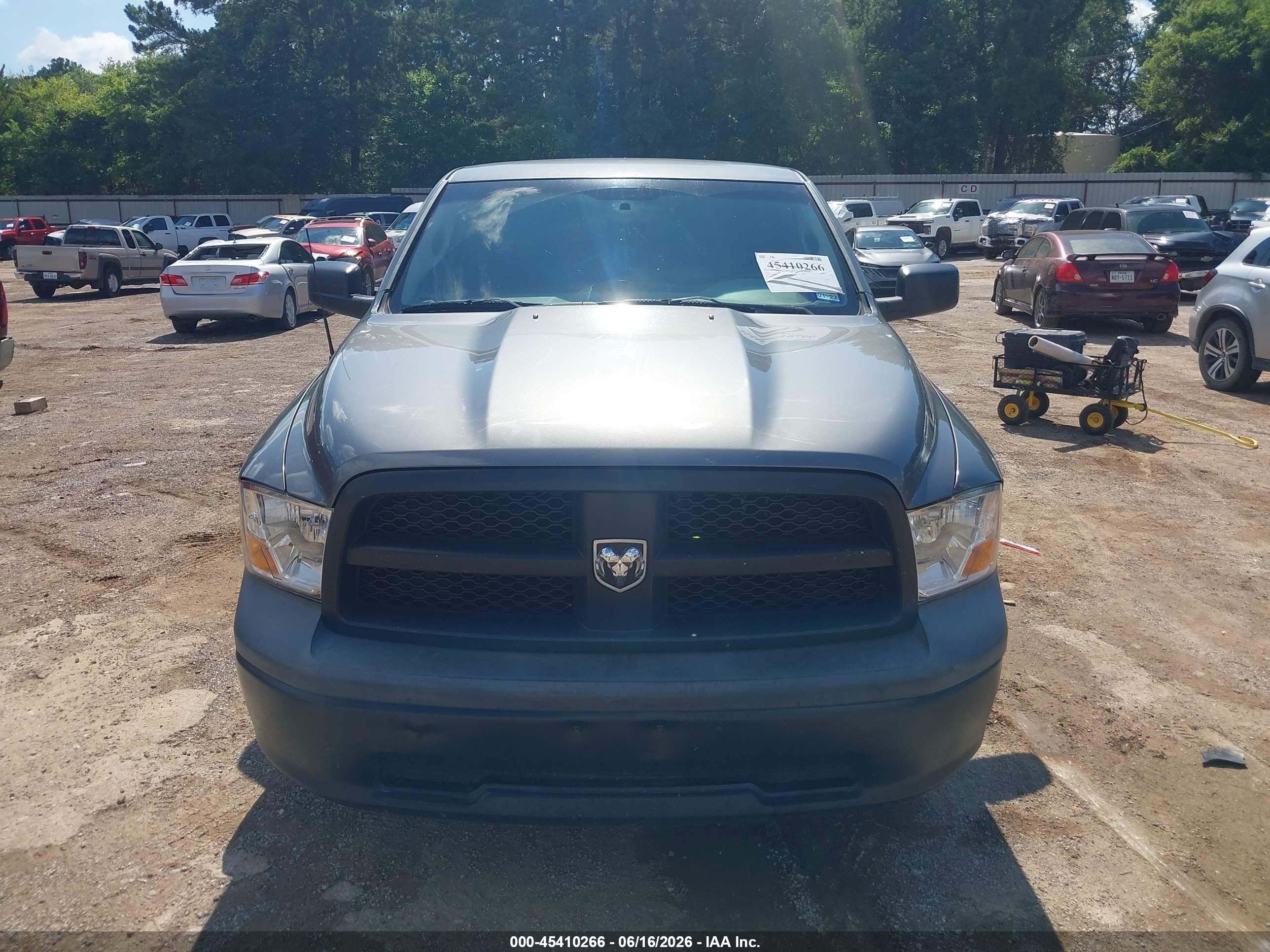 2012 Ram 1500 Tradesman Gray vin: 1C6RD6KP1CS279127