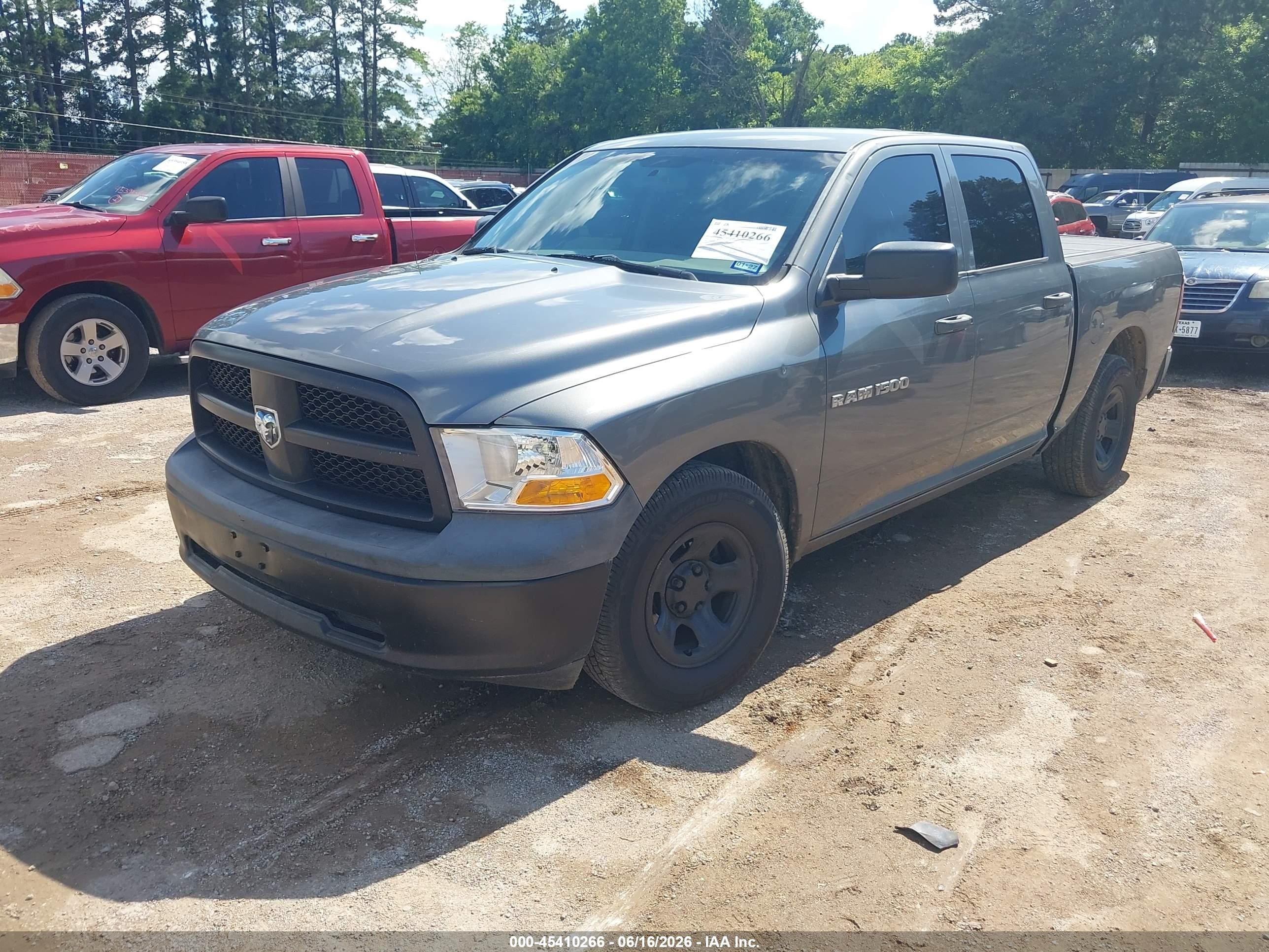 2012 Ram 1500 Tradesman Gray vin: 1C6RD6KP1CS279127