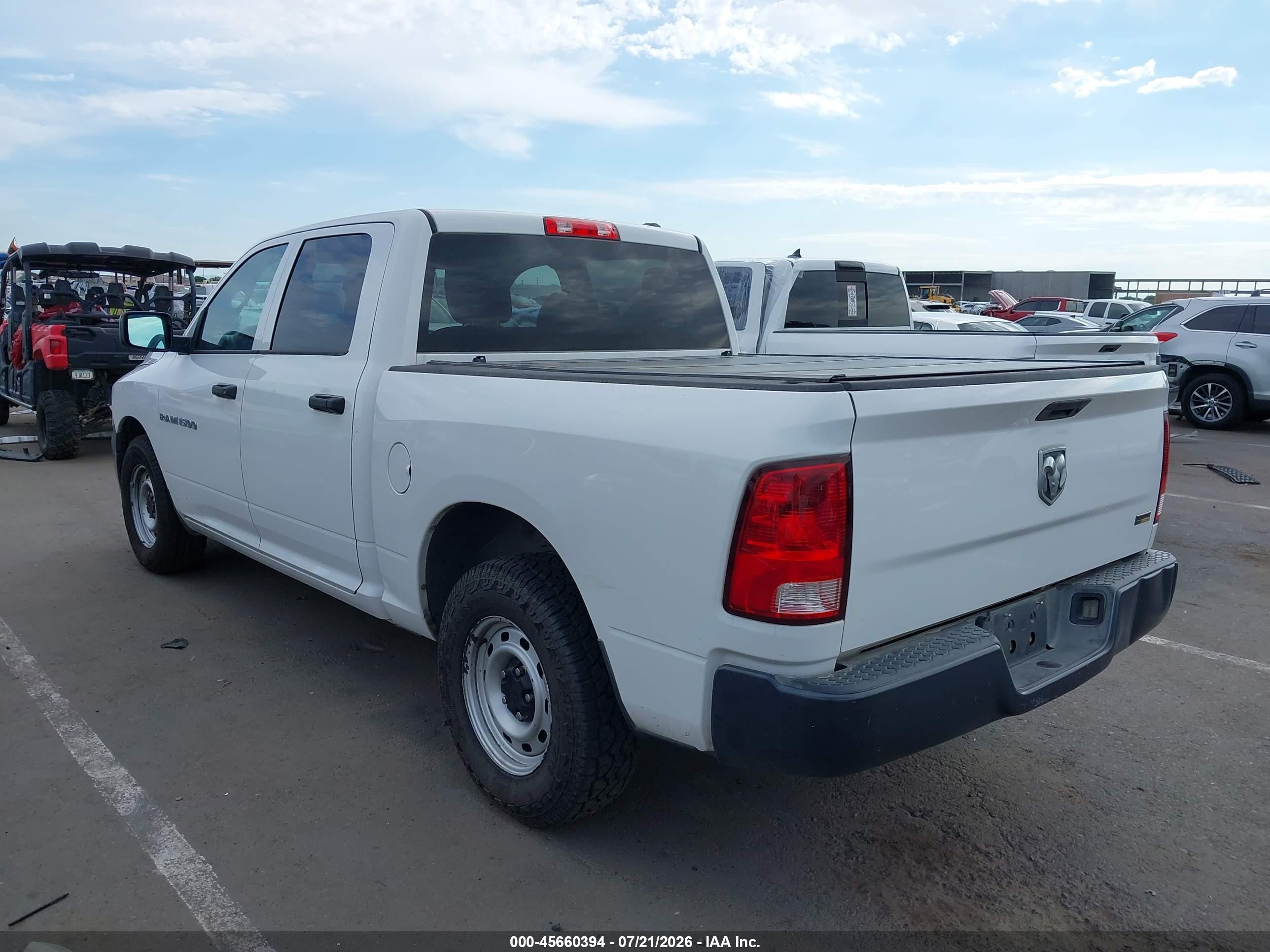 2012 Ram 1500 St White vin: 1C6RD6KP3CS265679