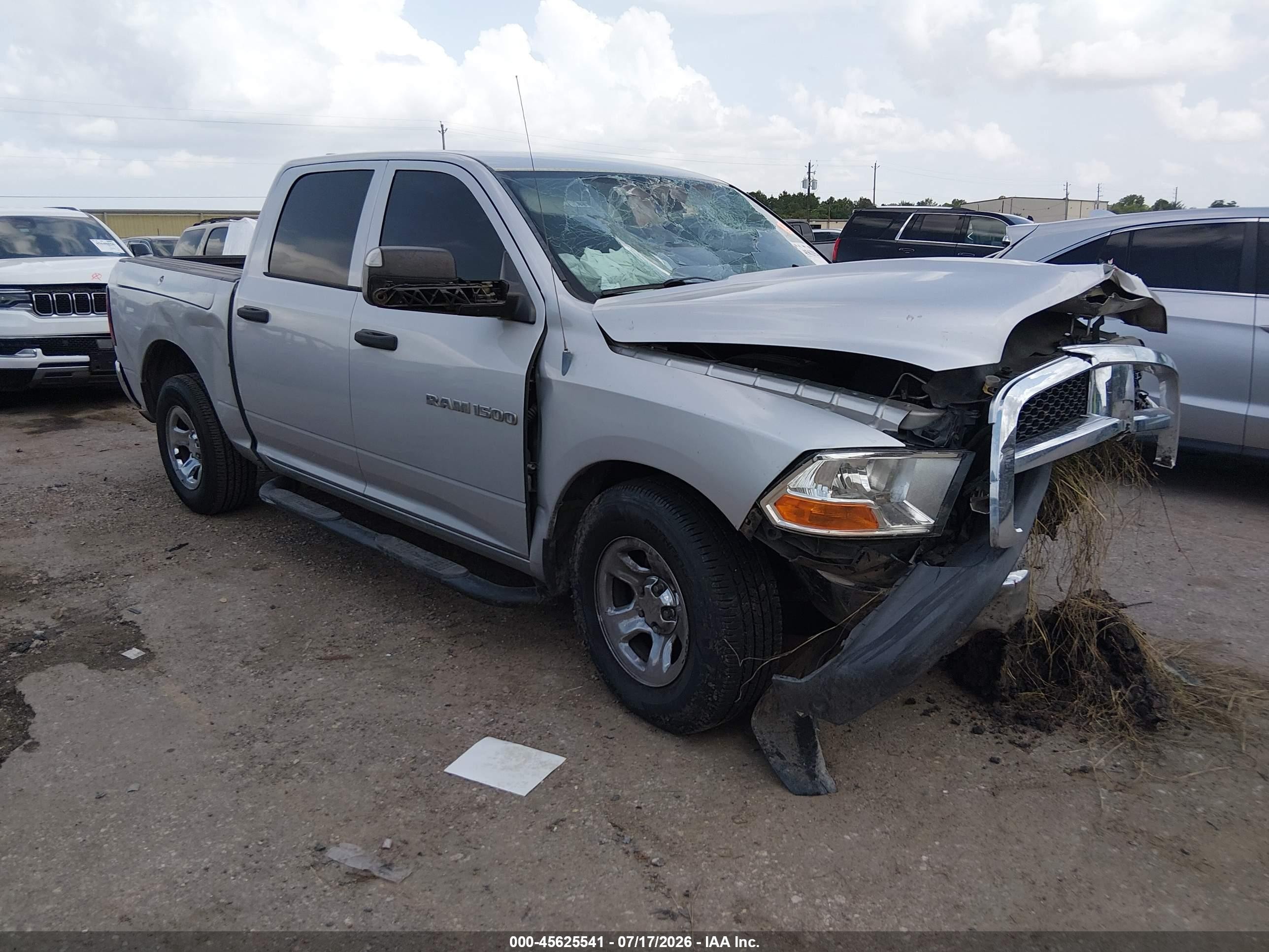 2012 Ram 1500 Tradesman Silver vin: 1C6RD6KP4CS235171