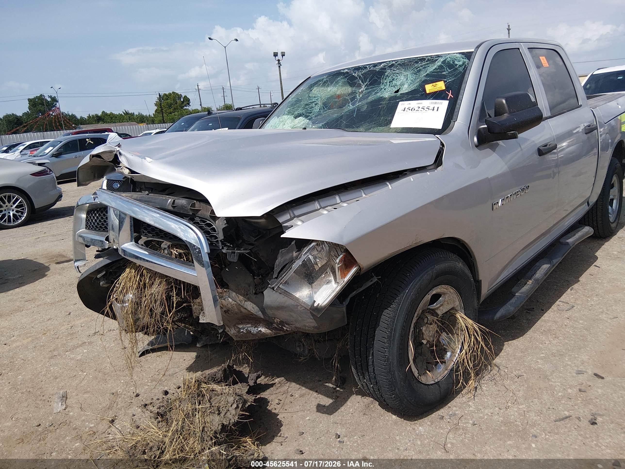 2012 Ram 1500 Tradesman Silver vin: 1C6RD6KP4CS235171